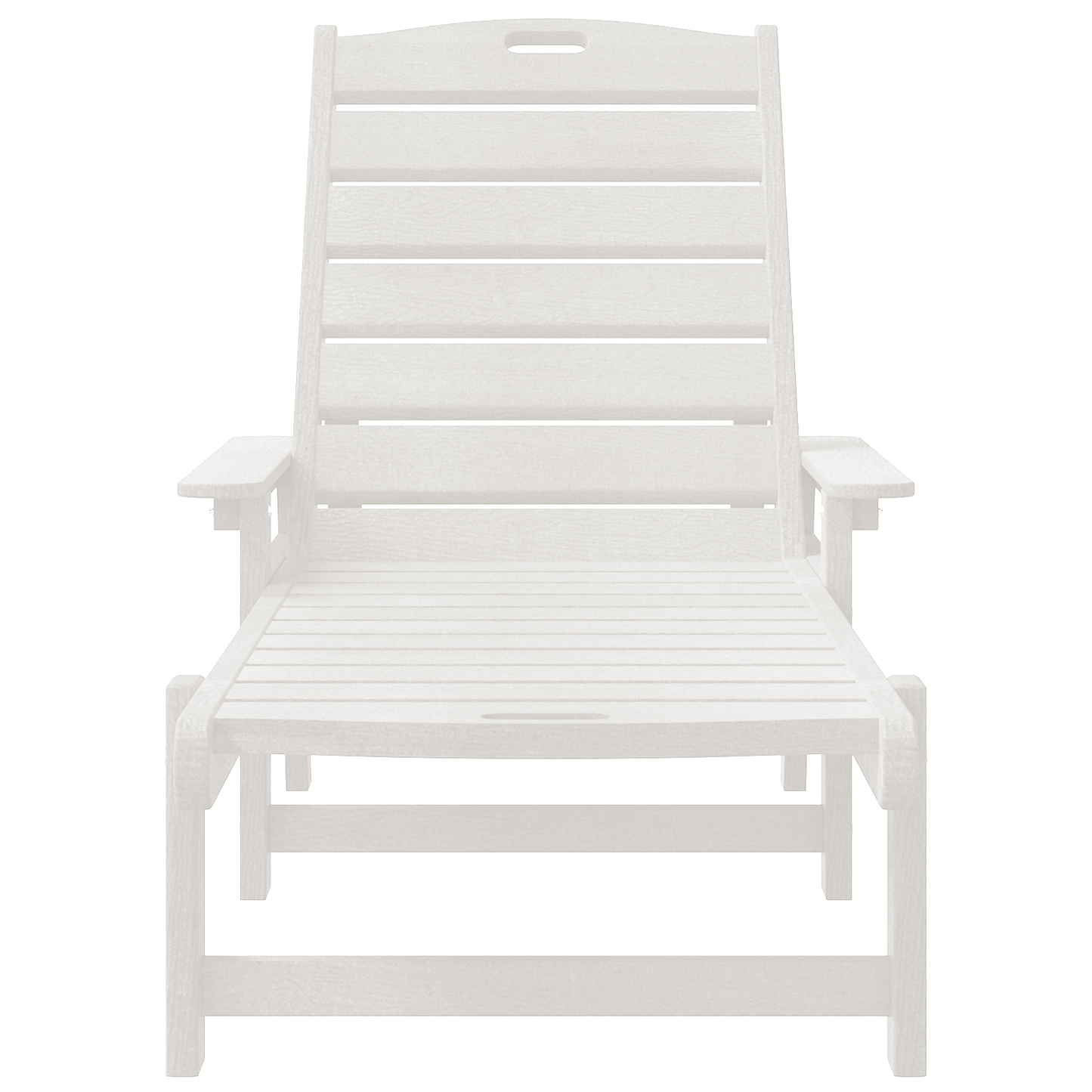 Solstol 2 pcs Hvit 195,5 x 53 x 98,5 cm Polyethylen