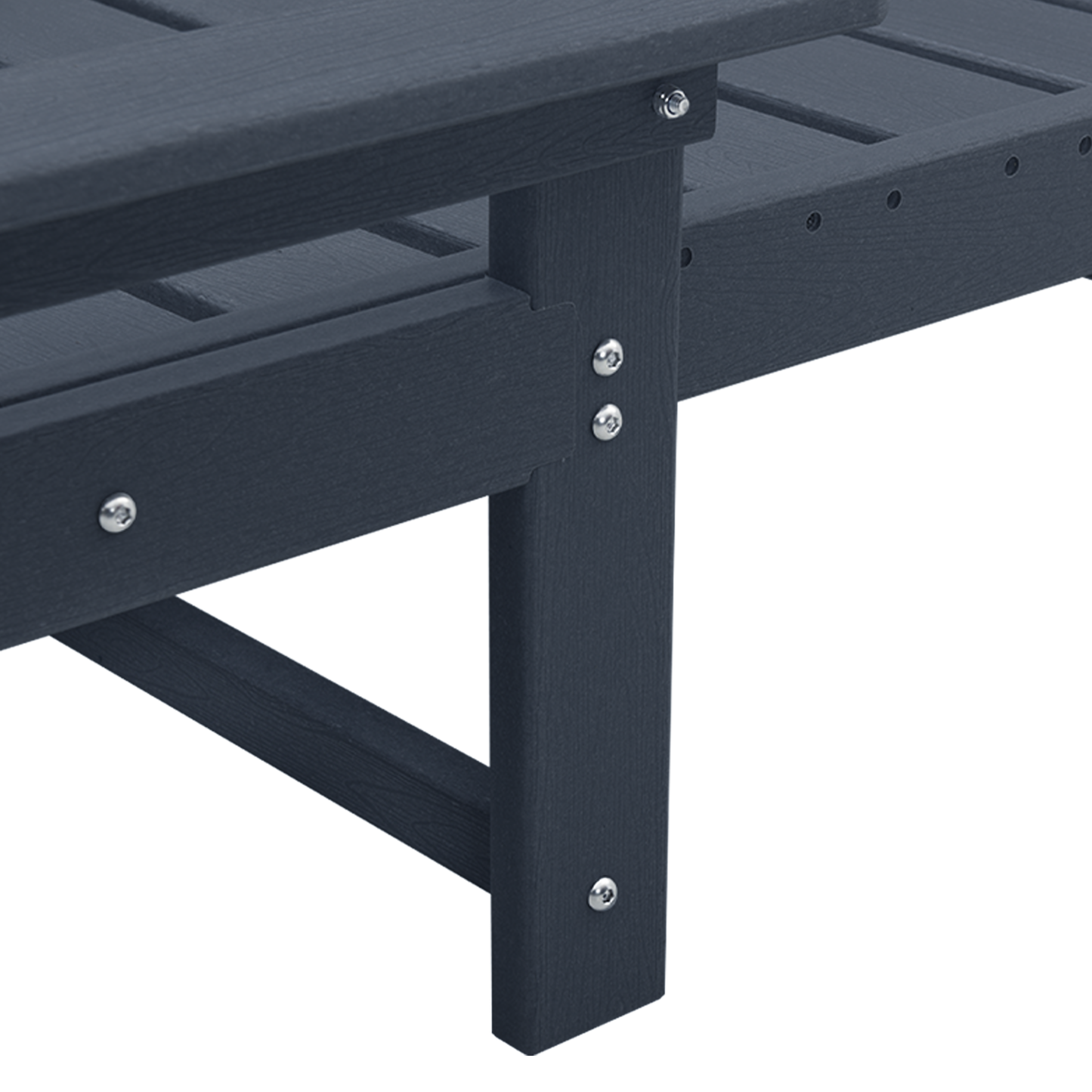 Solstol 2 pcs Havblå 195,5 x 53 x 98,5 cm Polyethylen