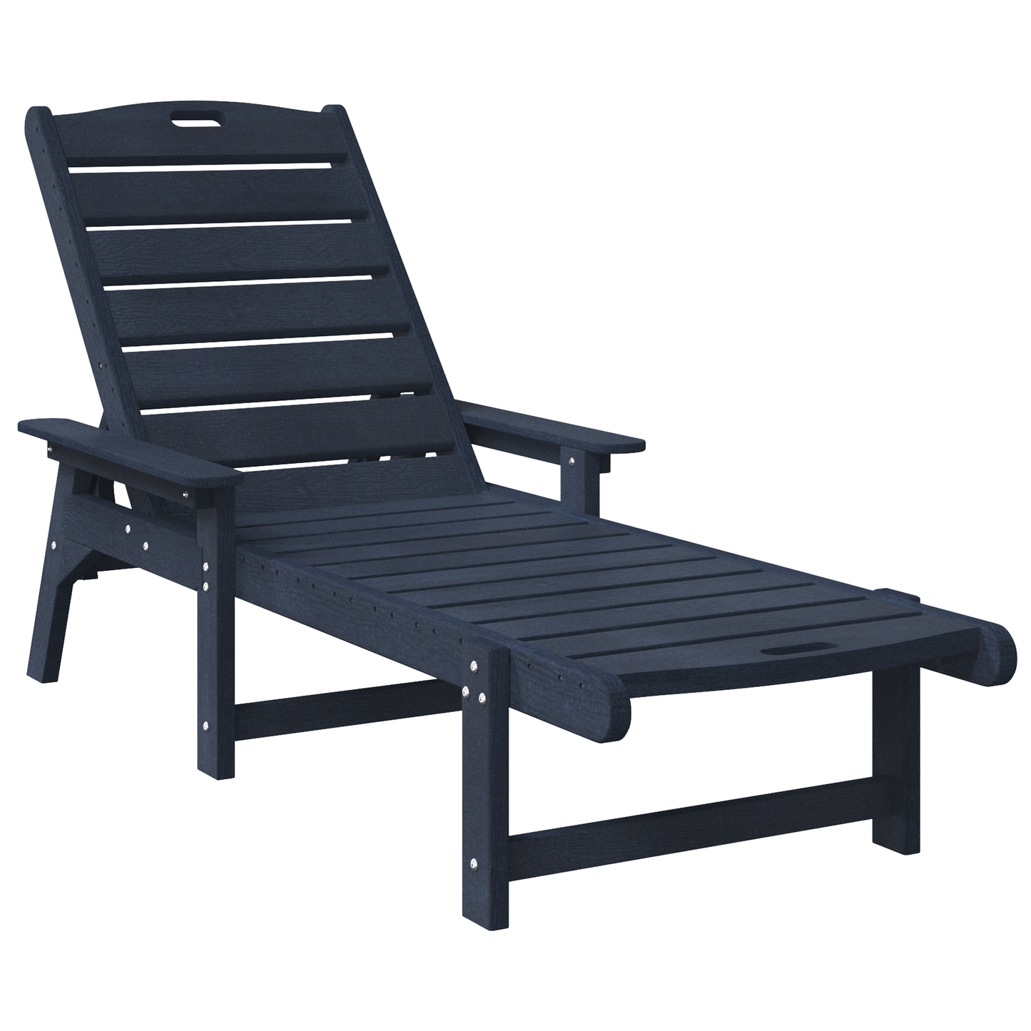 Solstol 2 pcs Havblå 195,5 x 53 x 98,5 cm Polyethylen