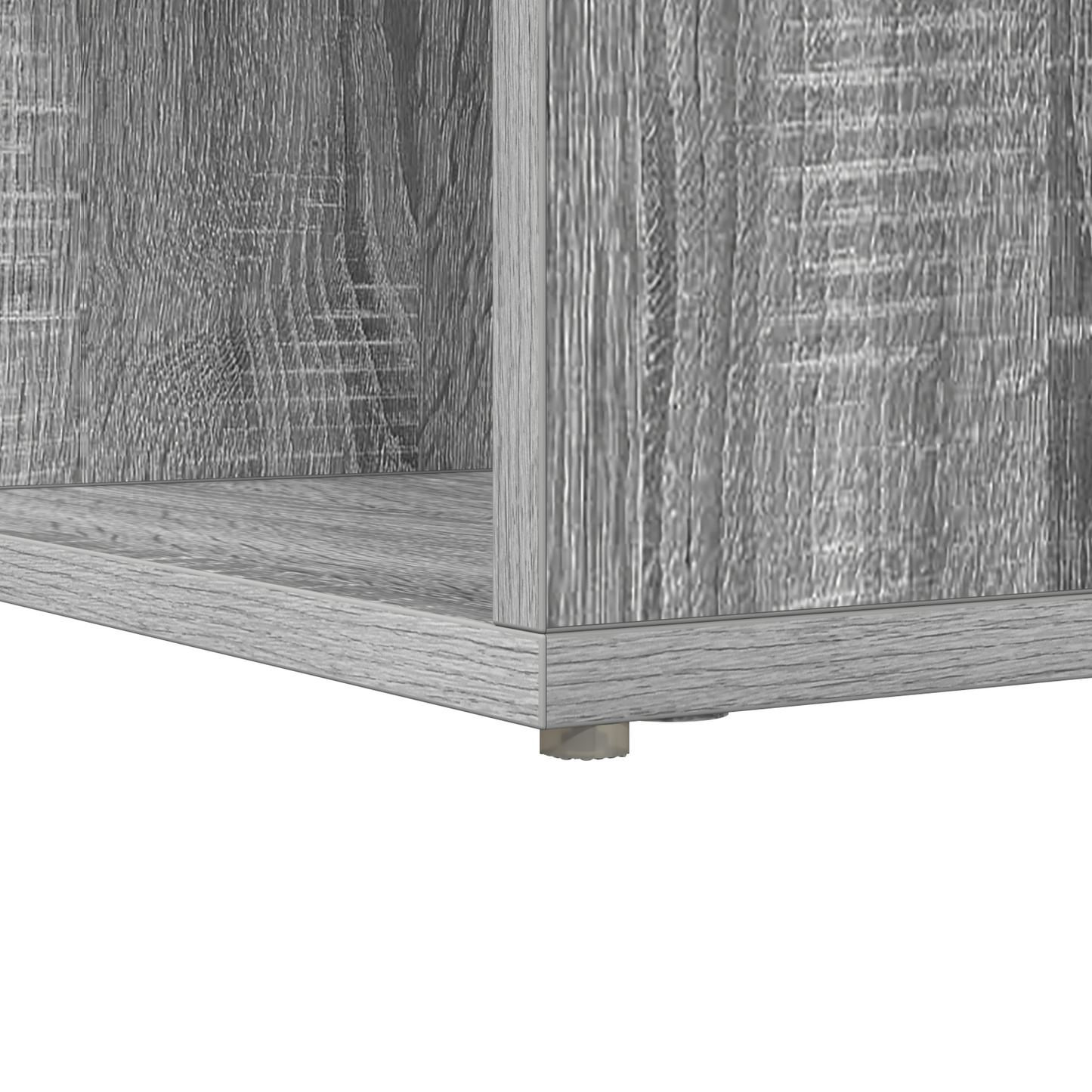 Hjørneskrivebord med hylle Grå Sonoma 101,5 x 149,5 x 149,5 cm