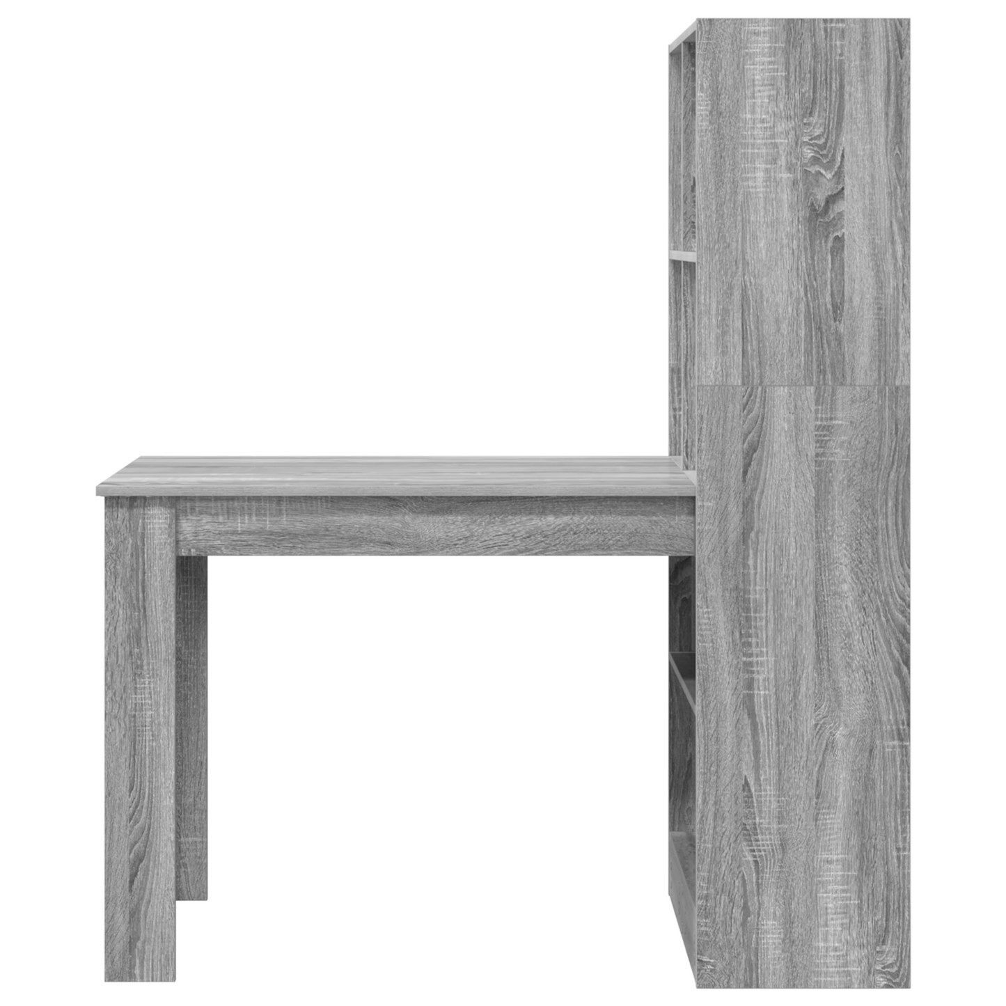 Skrivebord Grå Sonoma 122 x 67 x 145 cm Konstruert tre