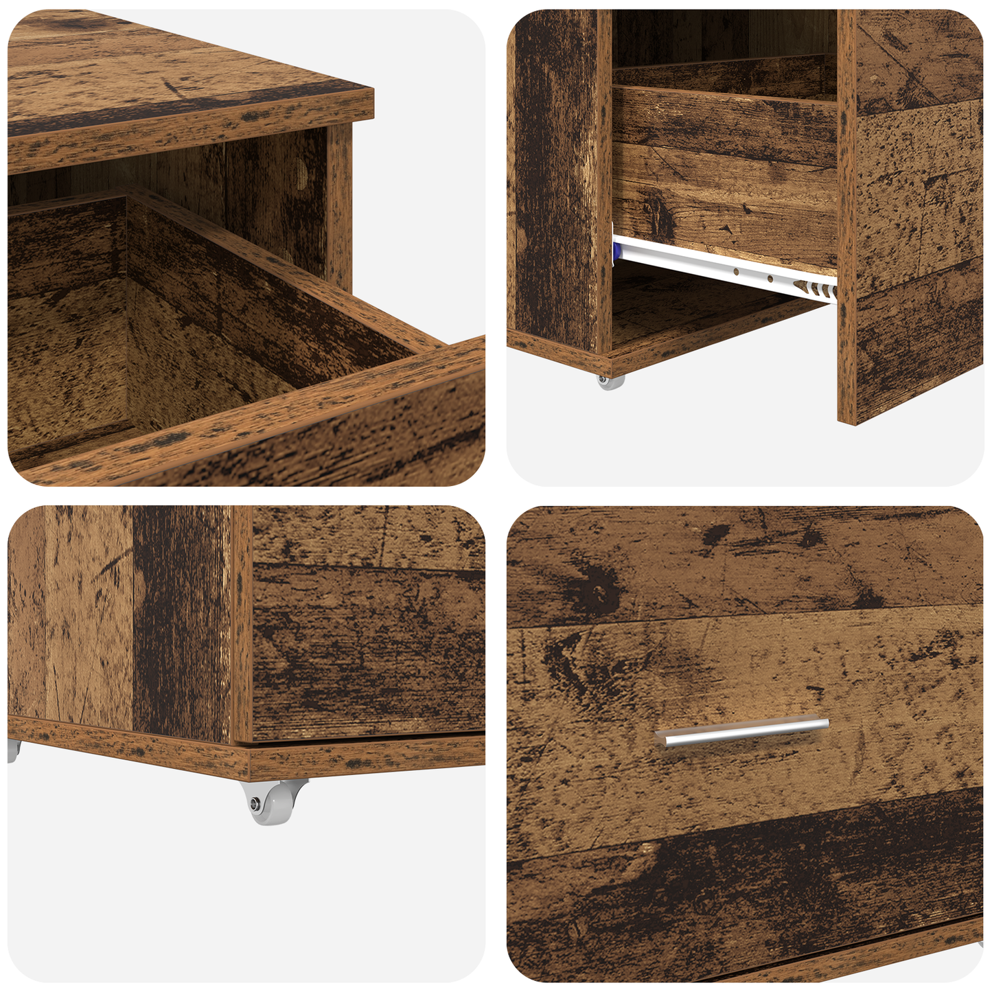 Skrivebord Gamle tre 131,5 x 50 x 106,5 cm Konstruert tre