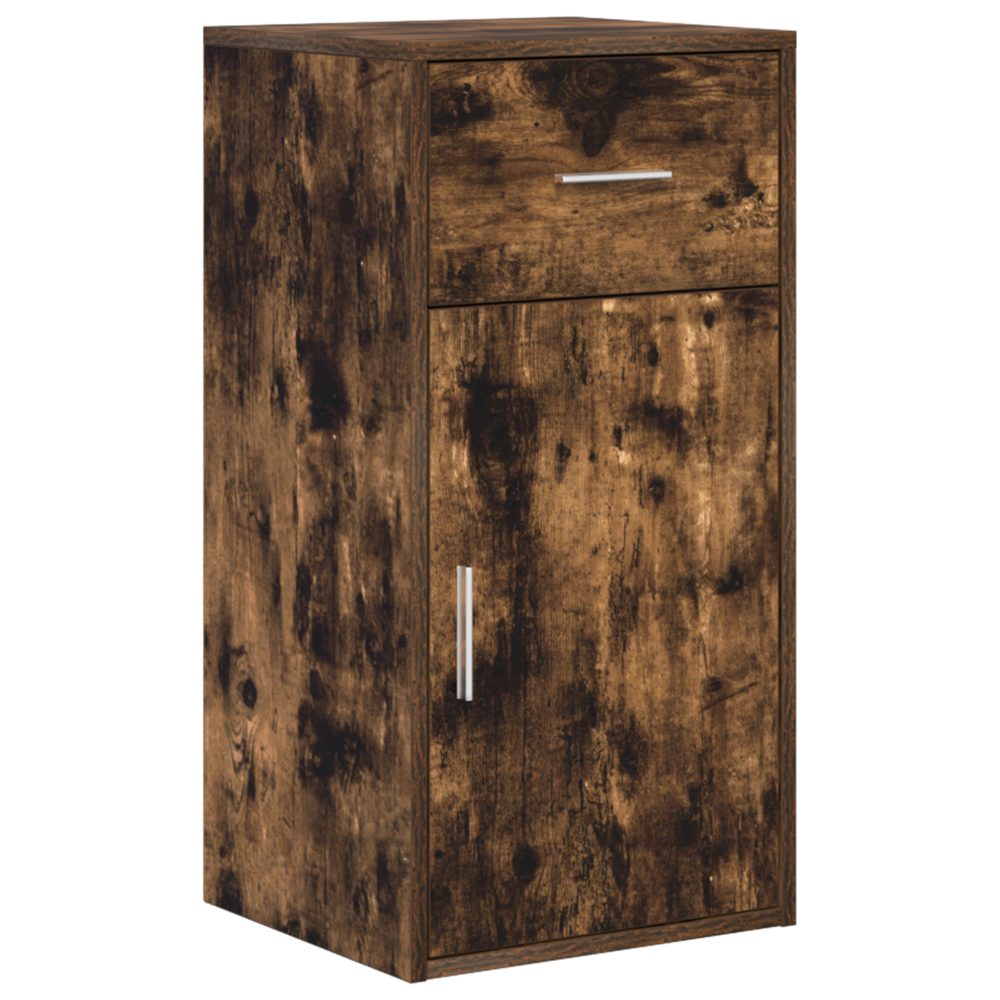 Hjørneskrivebord med skuff Røkt eik 102 x 88 x 75 cm