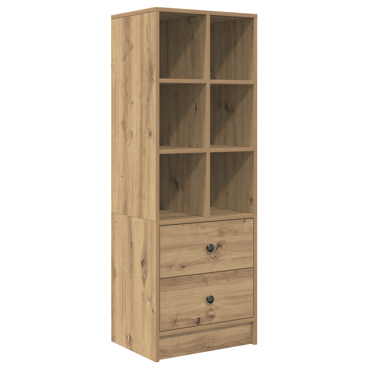 Skrivebord med skuff med hylle med lagring 2 pcs Artisan Eik