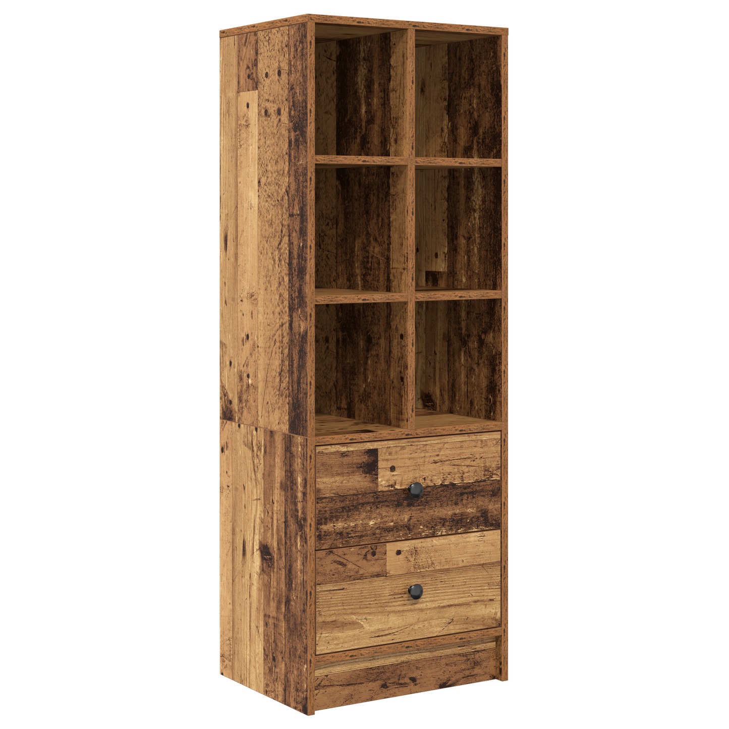 Skrivebord med skuff 2 pcs Gammelt tre