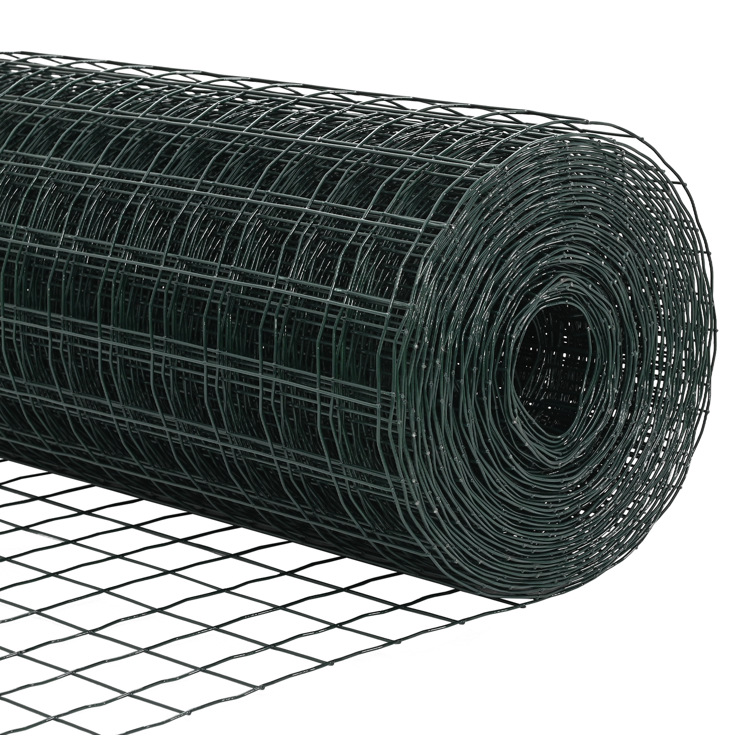 Gjerde med stolpe grønn 1,5 x 10 m Stål og PVC