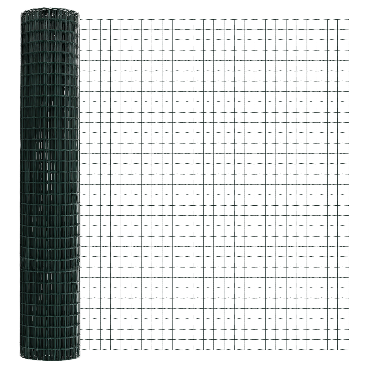 Gjerde med stolpe grønn 1,5 x 10 m Stål og PVC