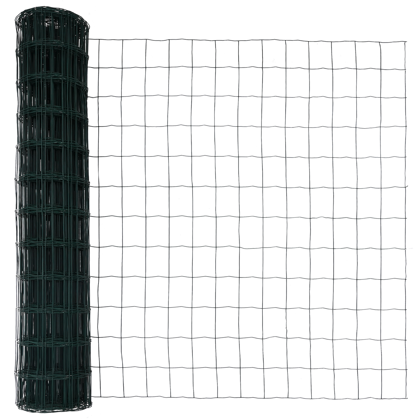 Gjerde med stolpe grønn 1 x 10 m Stål og PVC
