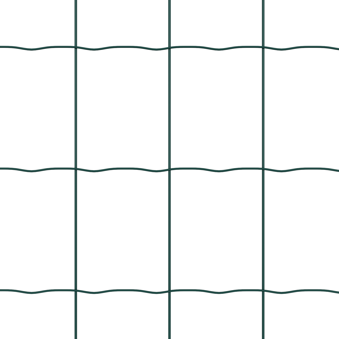 Gjerde med stolpe grønn 1,5 x 10 m Stål og PVC