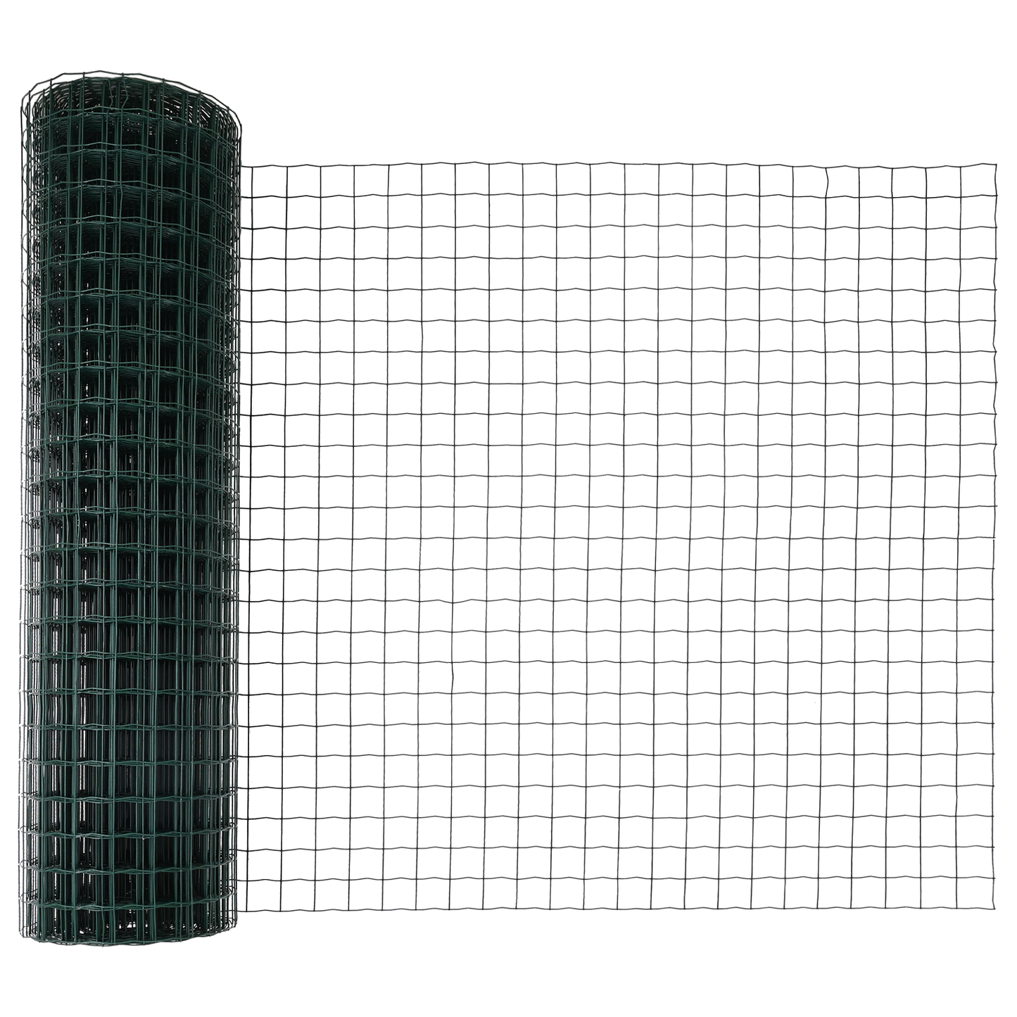 Gjerde med stolpe grønn 1 x 25 m Stål og PVC