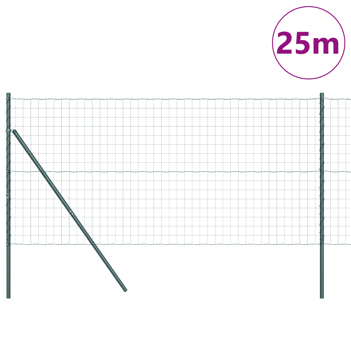 Euro Zaun Festemo 25 x 1,2 m PVC-belagt stål Grønn Mesh