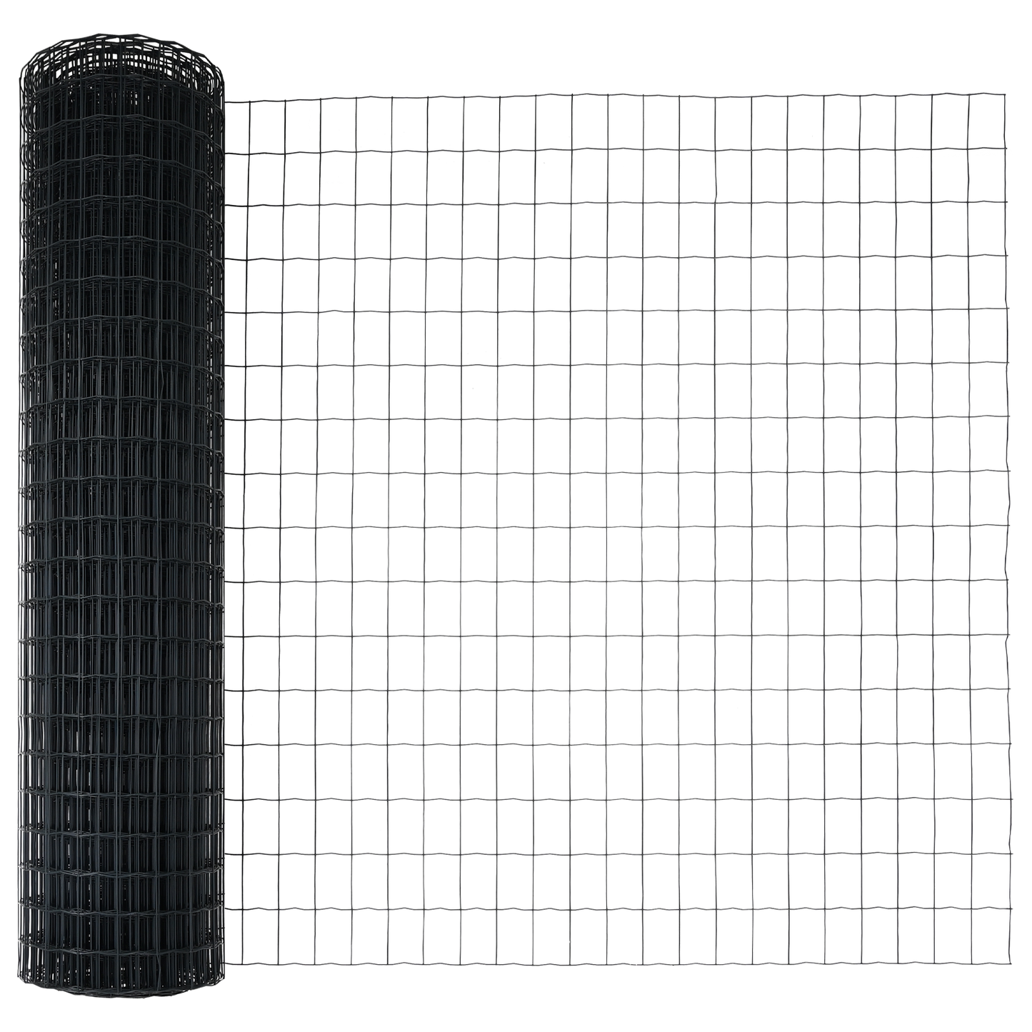 Gjerde med stolpe Grå 1,2 x 25 m Stål og PVC