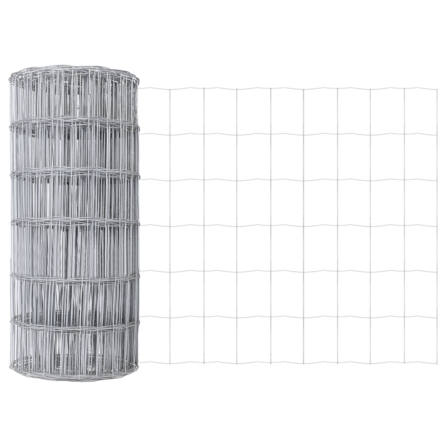 Gjerde med stolpe sølv 0,4 x 25 m Stål og PVC