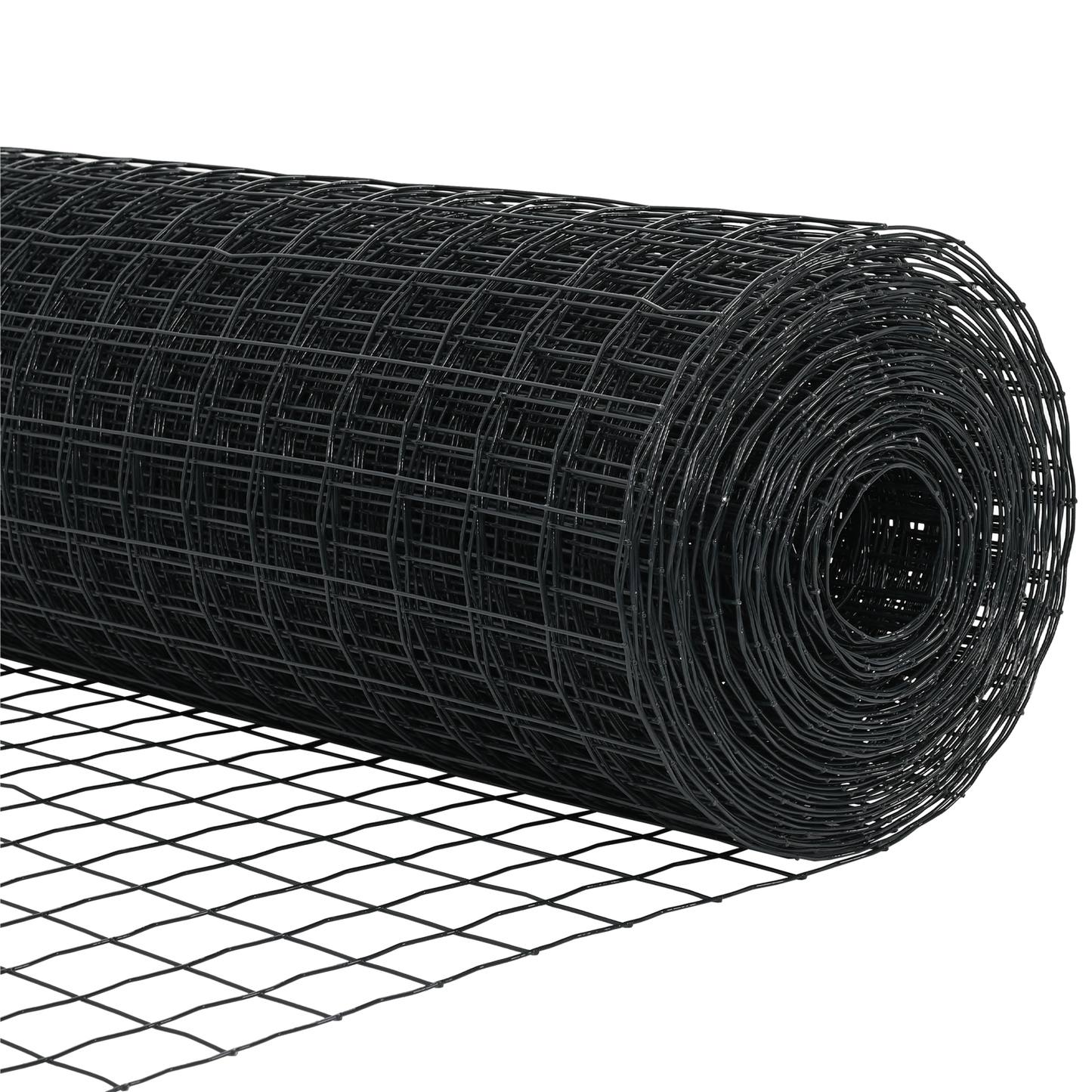 Gjerde med stolpe Grå 1 x 10 m Stål og PVC