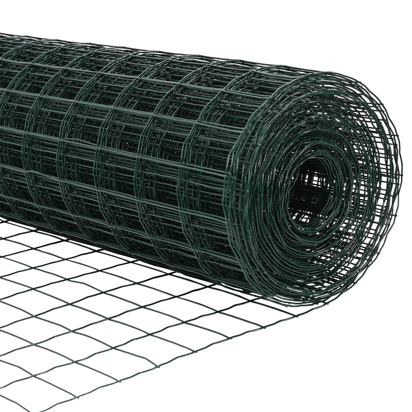 Gjerde med stolpe grønn 1 x 10 m Stål og PVC