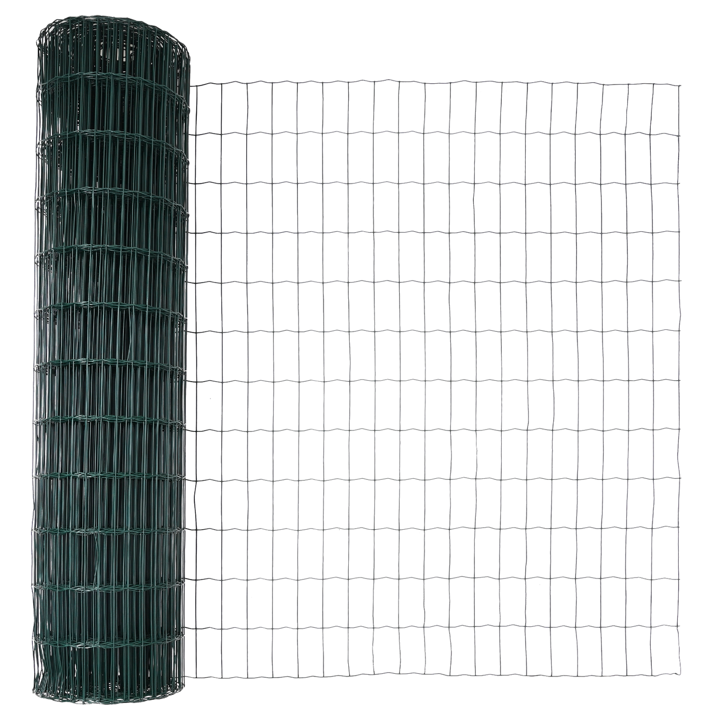 Eurogjerde med betongfundament 10 x 1,2 m PVC-belagt stål Grønn