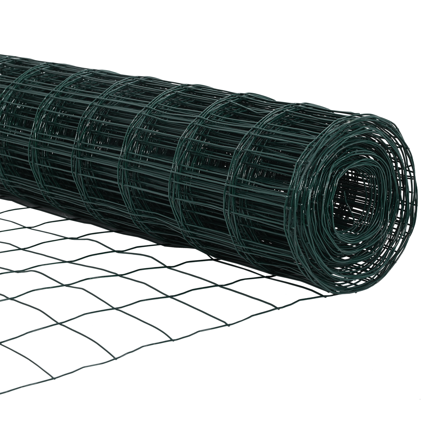 Gjerde med stolpe grønn 1,2 x 10 m Stål og PVC