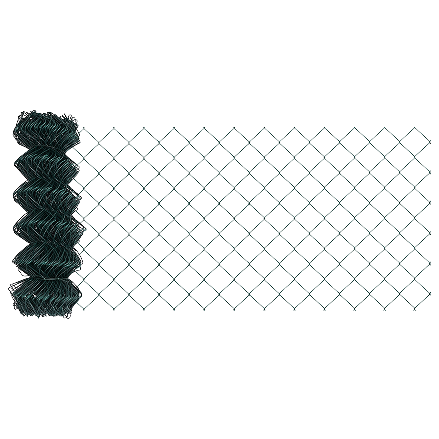 Gjerdepåle grønn 10 x 0,8 m (40 x 40 mm mesh) Stål og PVC