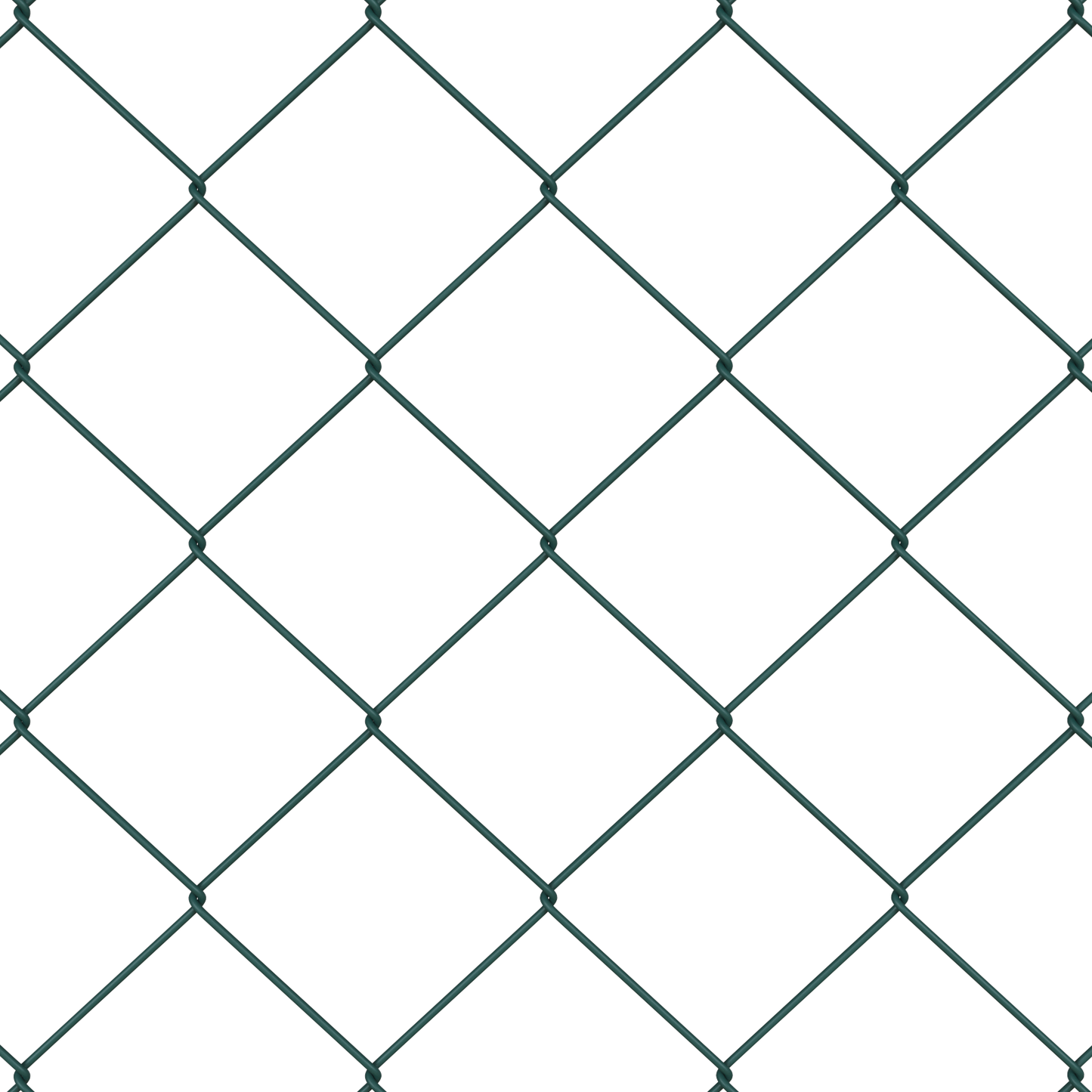 Gjerdepåle grønn 10 x 1,4 m (60 x 60 mm nett) Stål og PVC