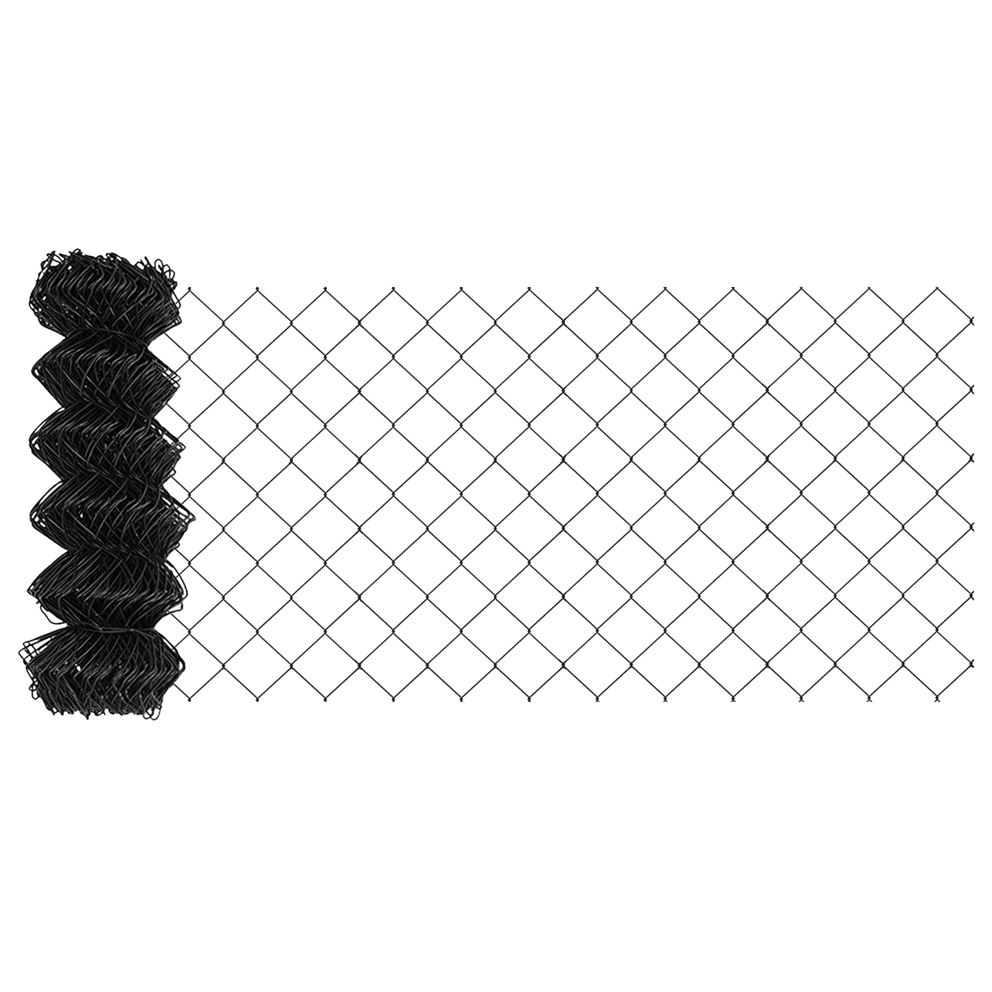 Gjerdepåle Grå 10 x 0,6 m (40 x 40 mm mesh) Stål og PVC