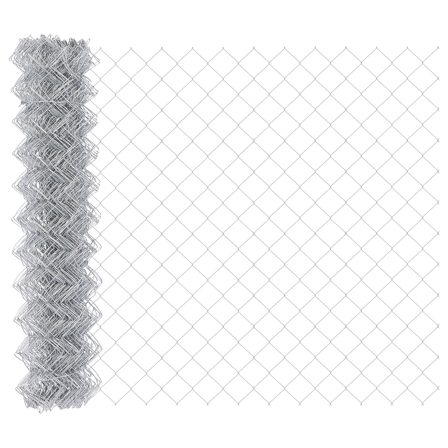 Utendørs Kjedefence med Betongbase 10 x 1,2 m Galvanisert stål