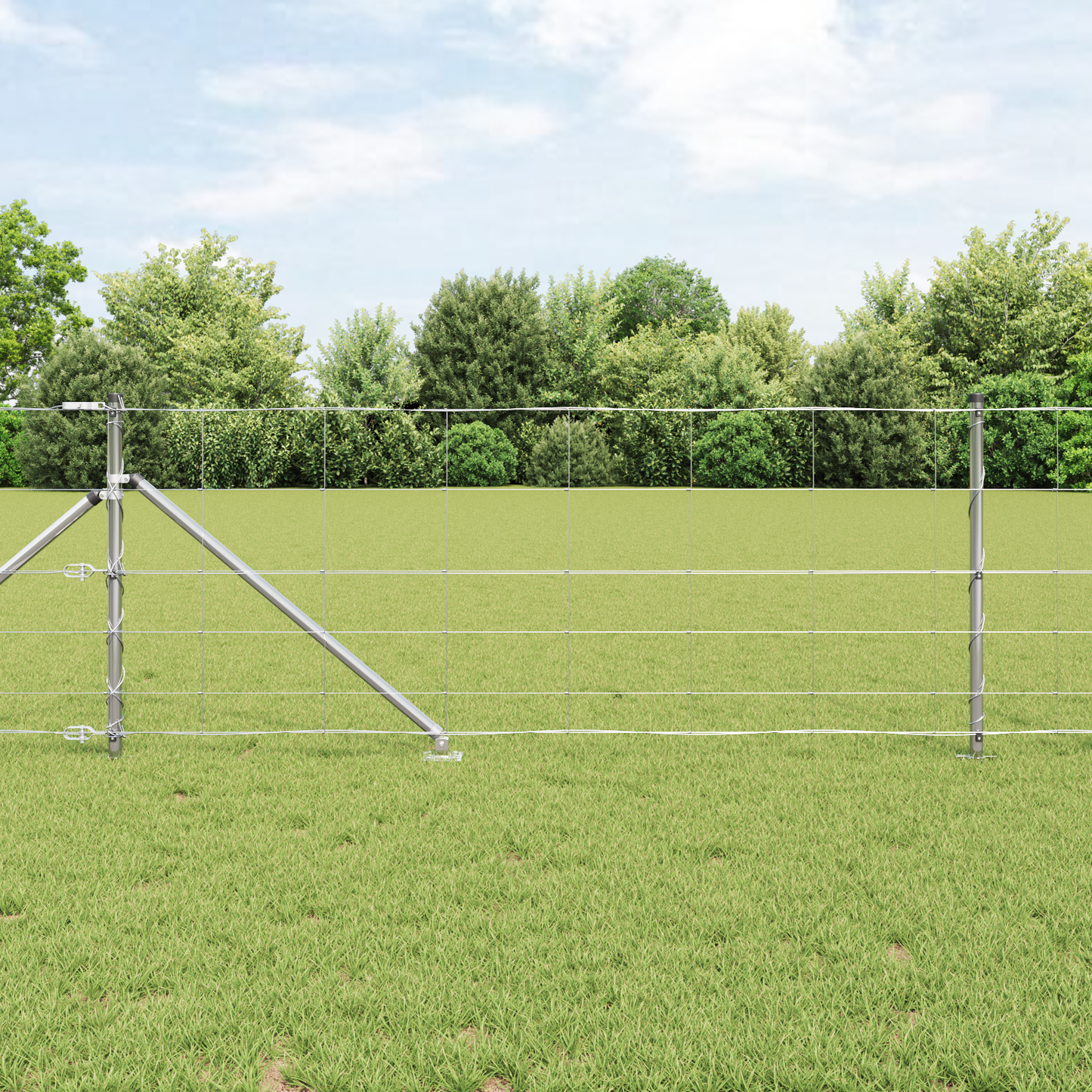 Gjerdepåle Galvanisert 25 x 0,8 m Stål