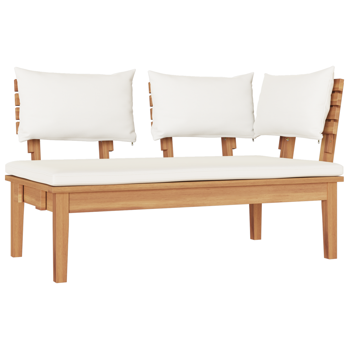 Hagesofa Set 5 pcs Brun og Krem
