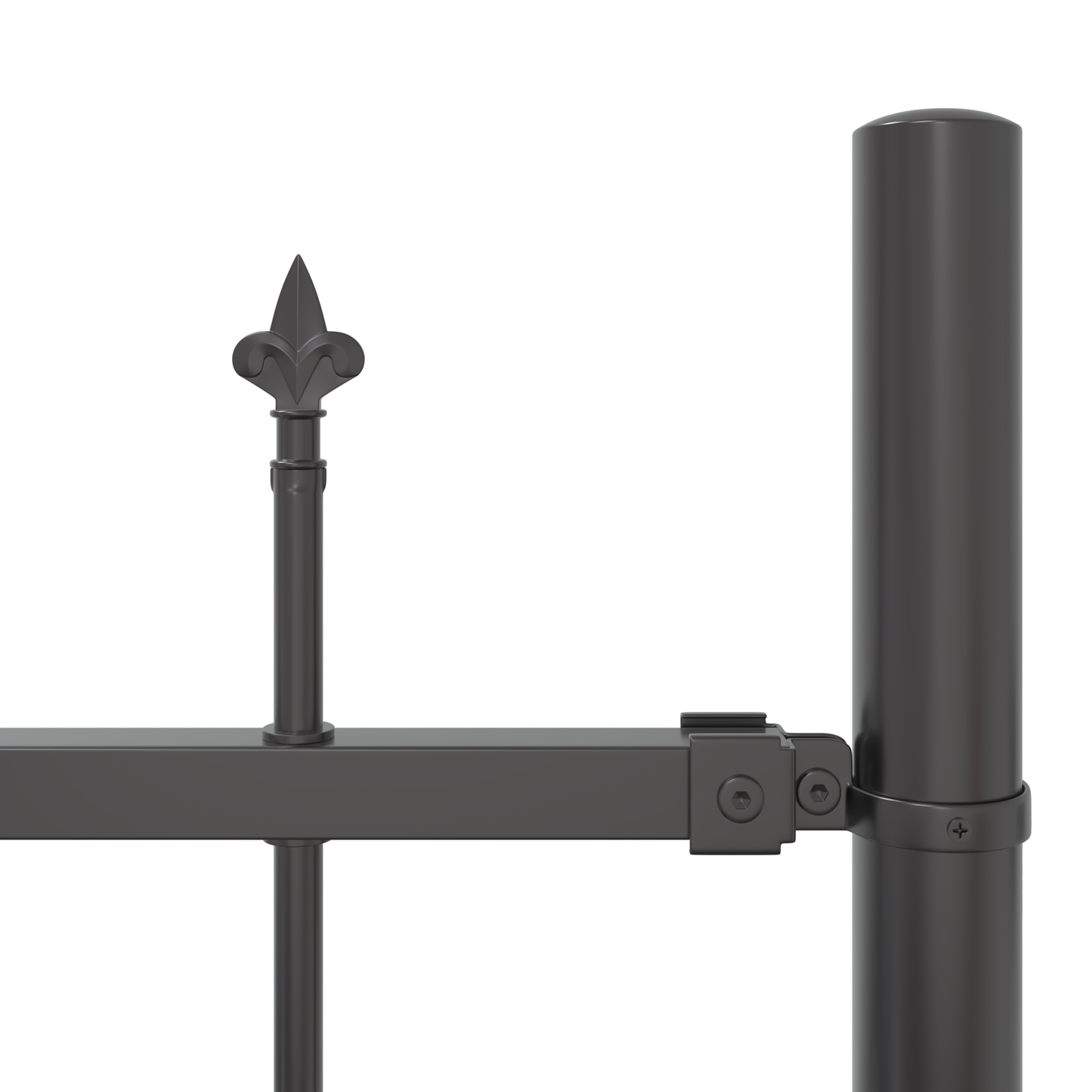 Hage Hegning 2 pcs Grå 170 x 215 cm Pulverlakkert stål