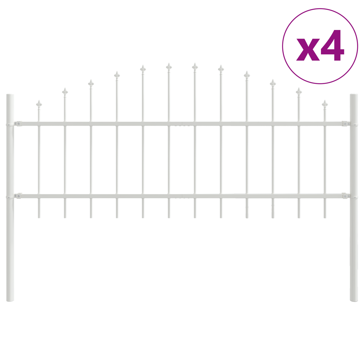 Hage Hegning Woerden 4 pcs Hvit
