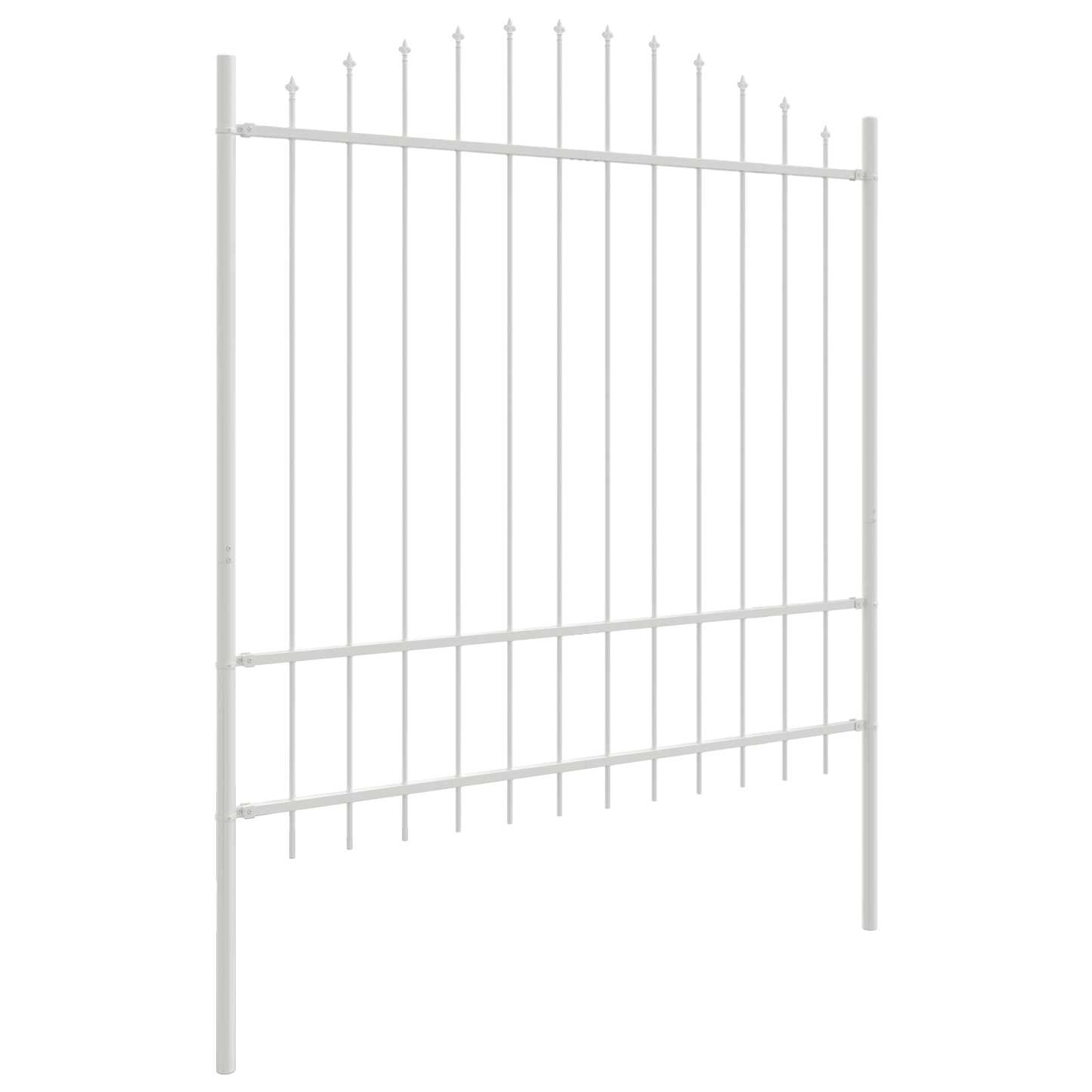Hage Hegning 4 pcs Hvit 170 x 215 cm Pulverlakkert stål