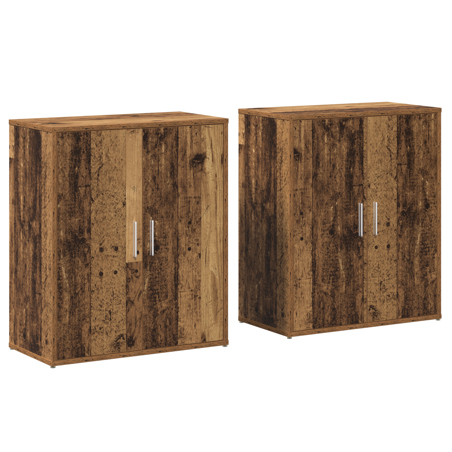 Serviesskap 2 pcs Gammelt tre 60 x 31 x 70 cm Konstruert tre