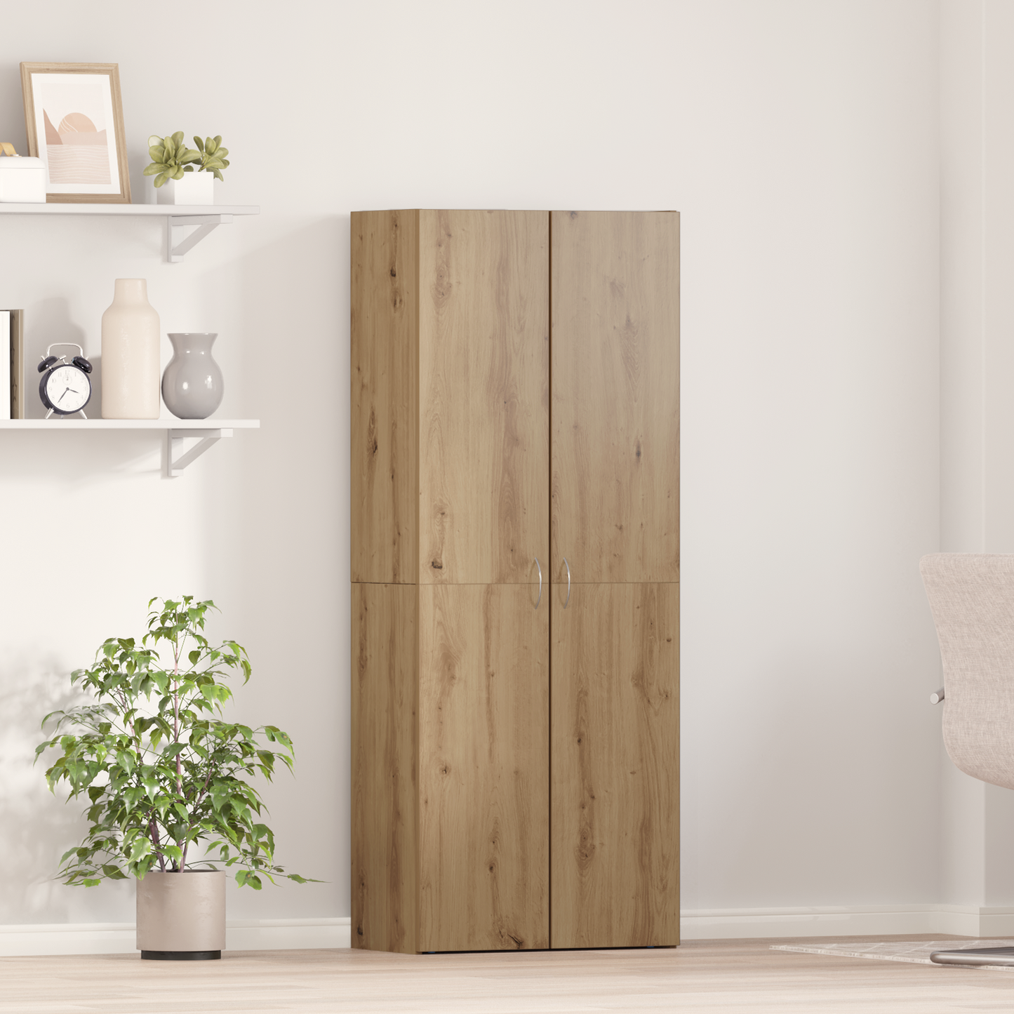 Kontorskap Artisan Eik 60 x 32 x 152,5 cm Konstruert tre