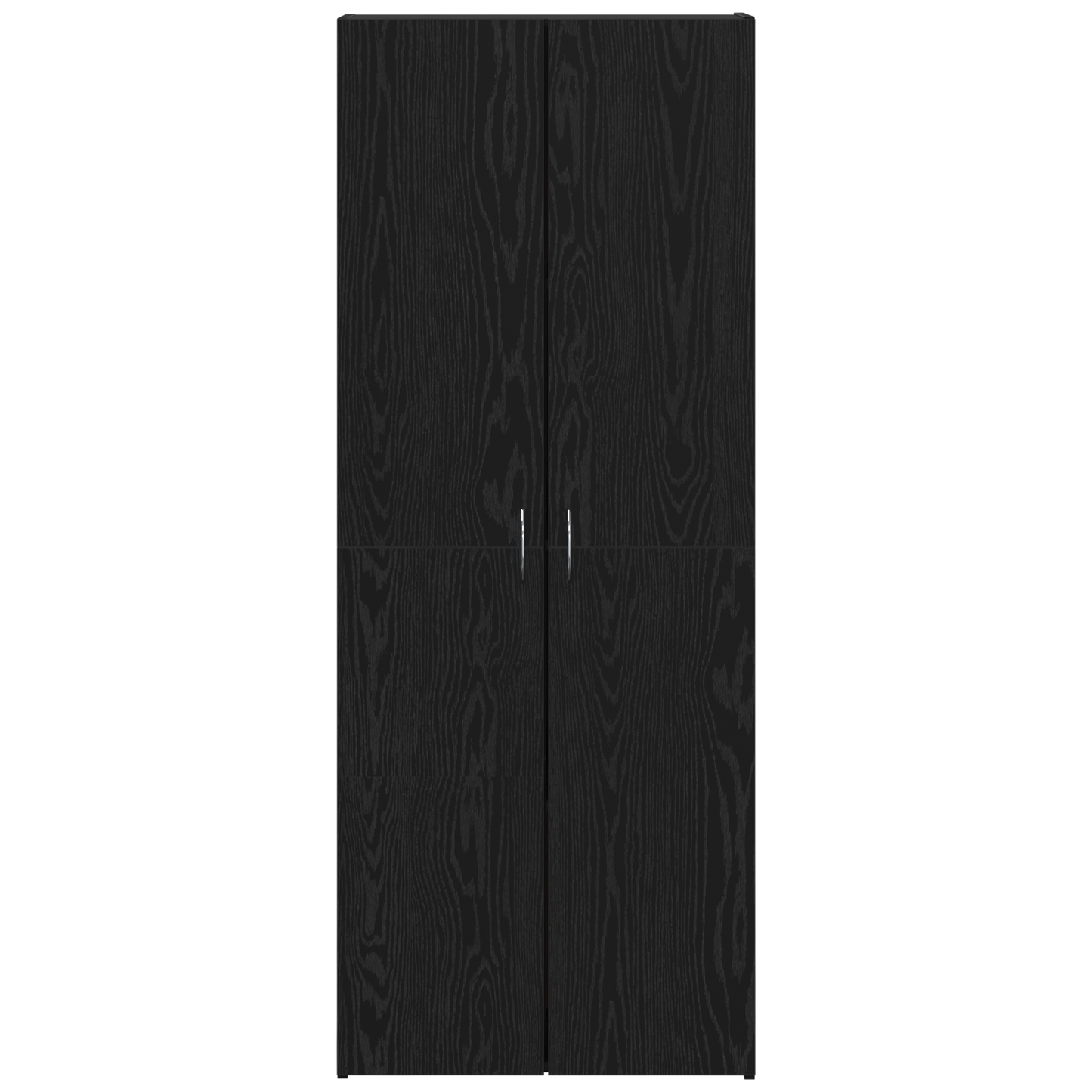 Kontorskap Svart Eik 60 x 32 x 152,5 cm Konstruert tre