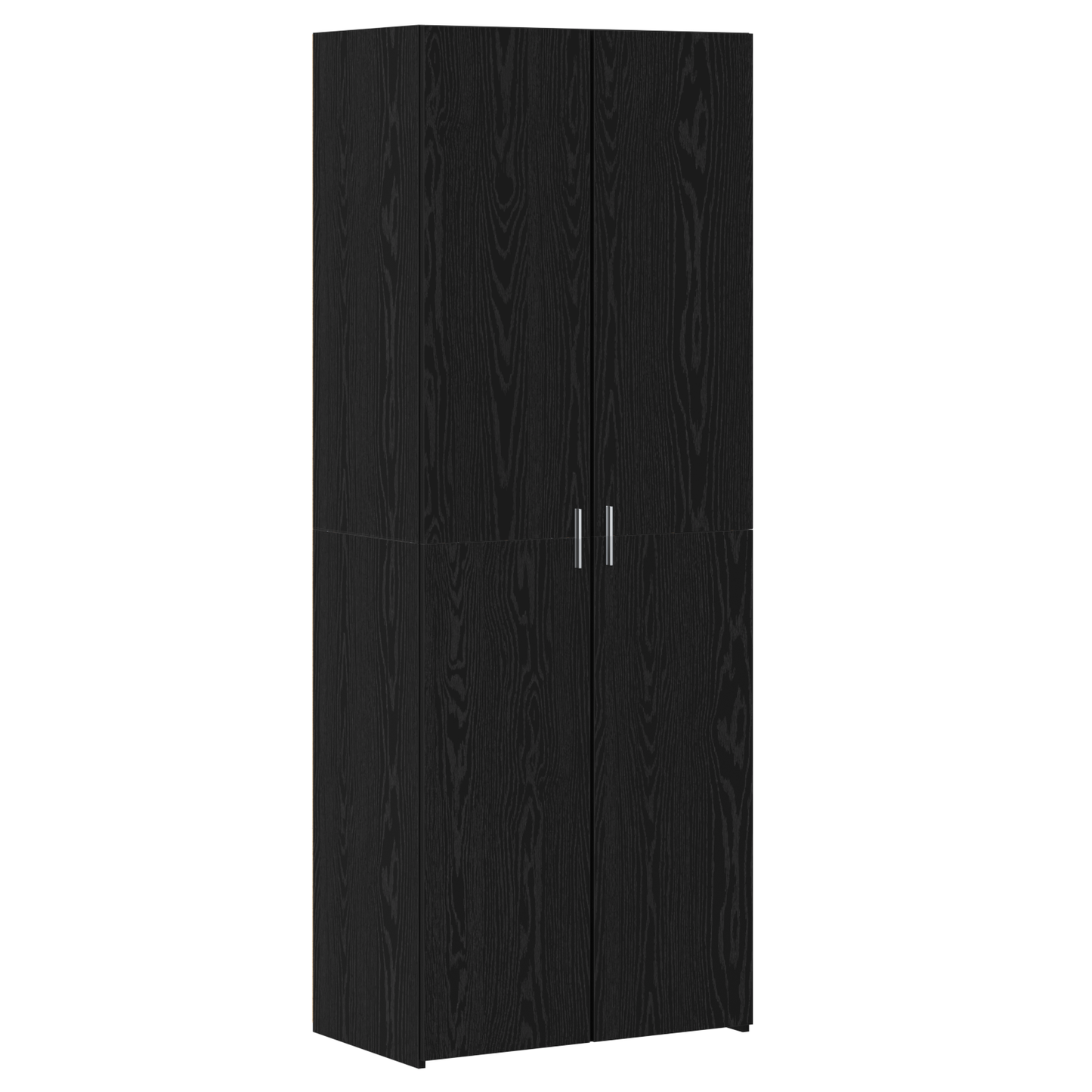 Høyskap 2 pcs Svart Eik 70 x 42,5 x 185 cm