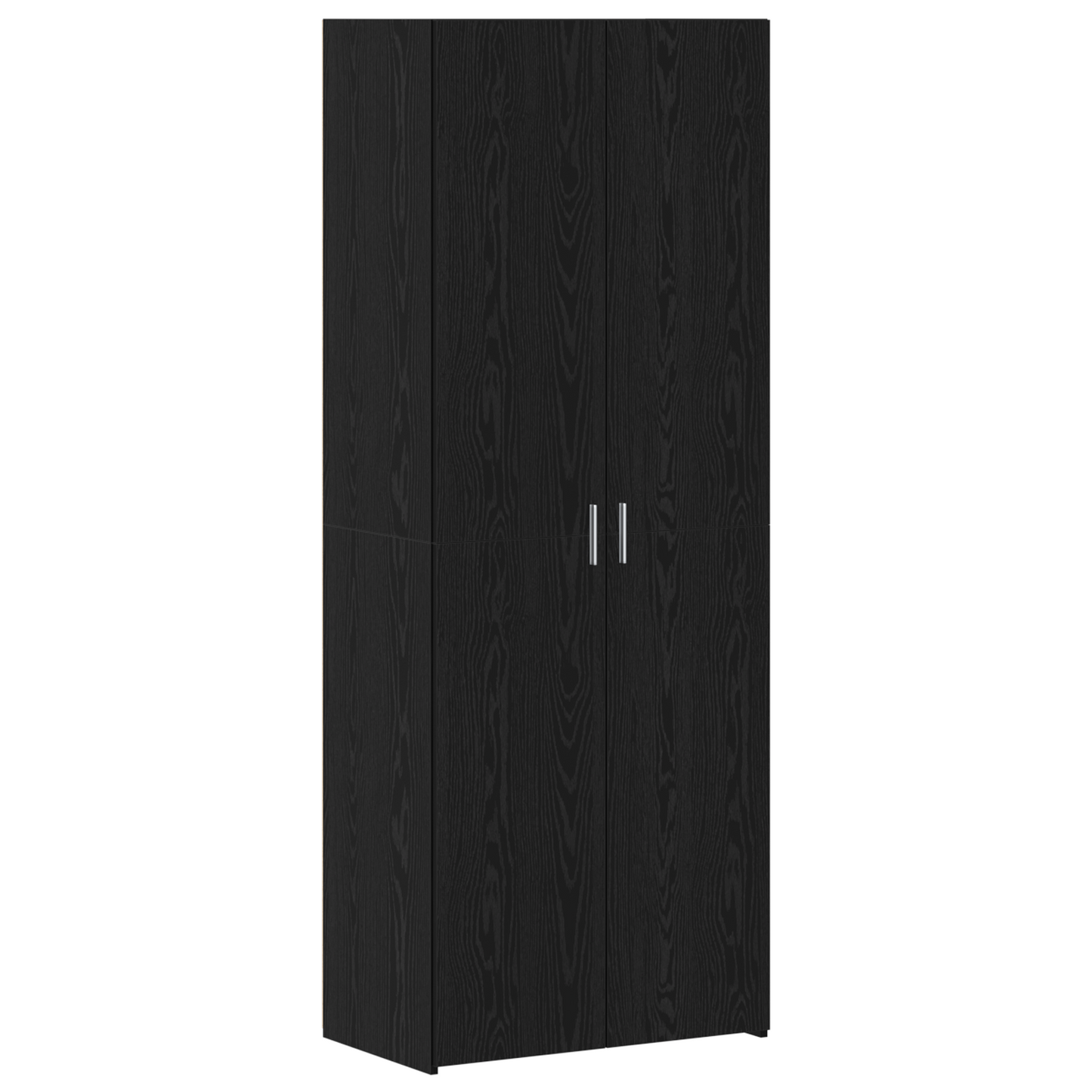 Oppbevaringsskap 3 pcs Svart Eik