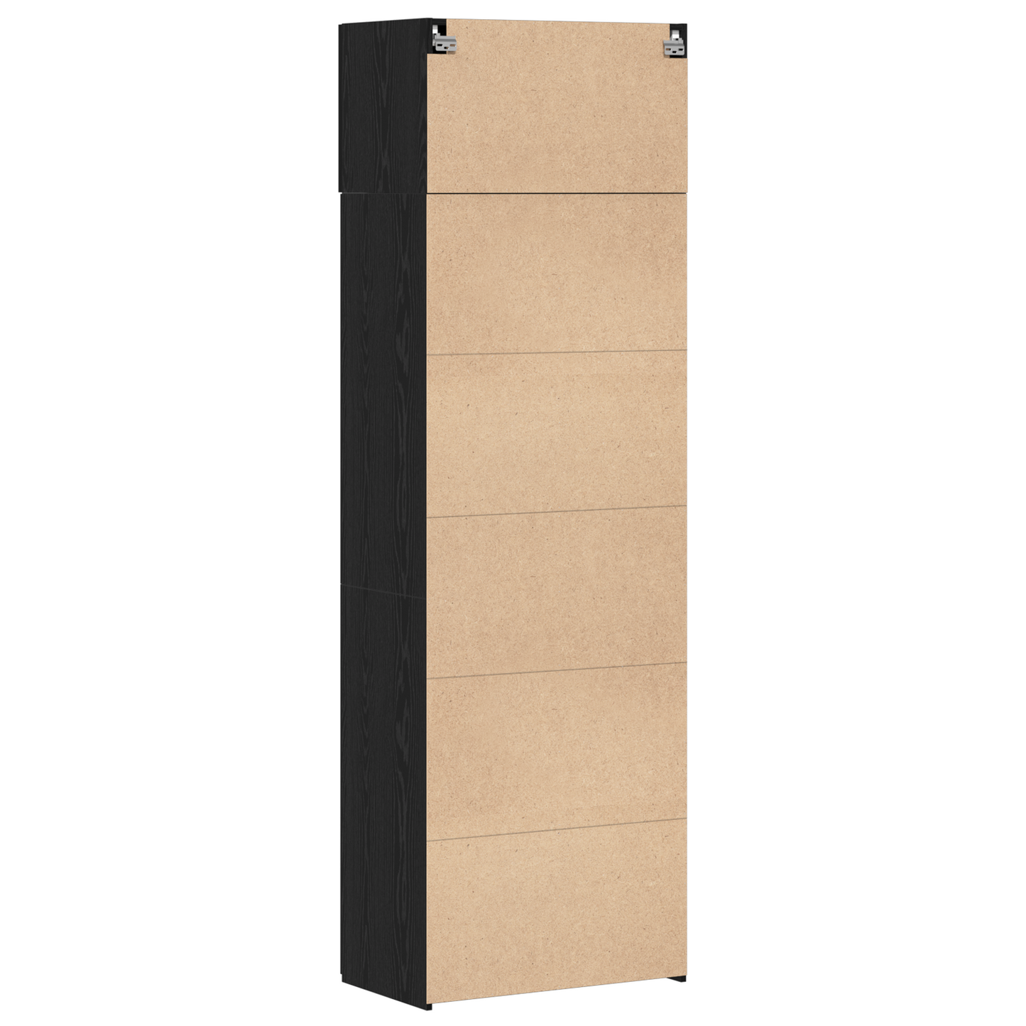Oppbevaringsskap 3 pcs Svart Eik
