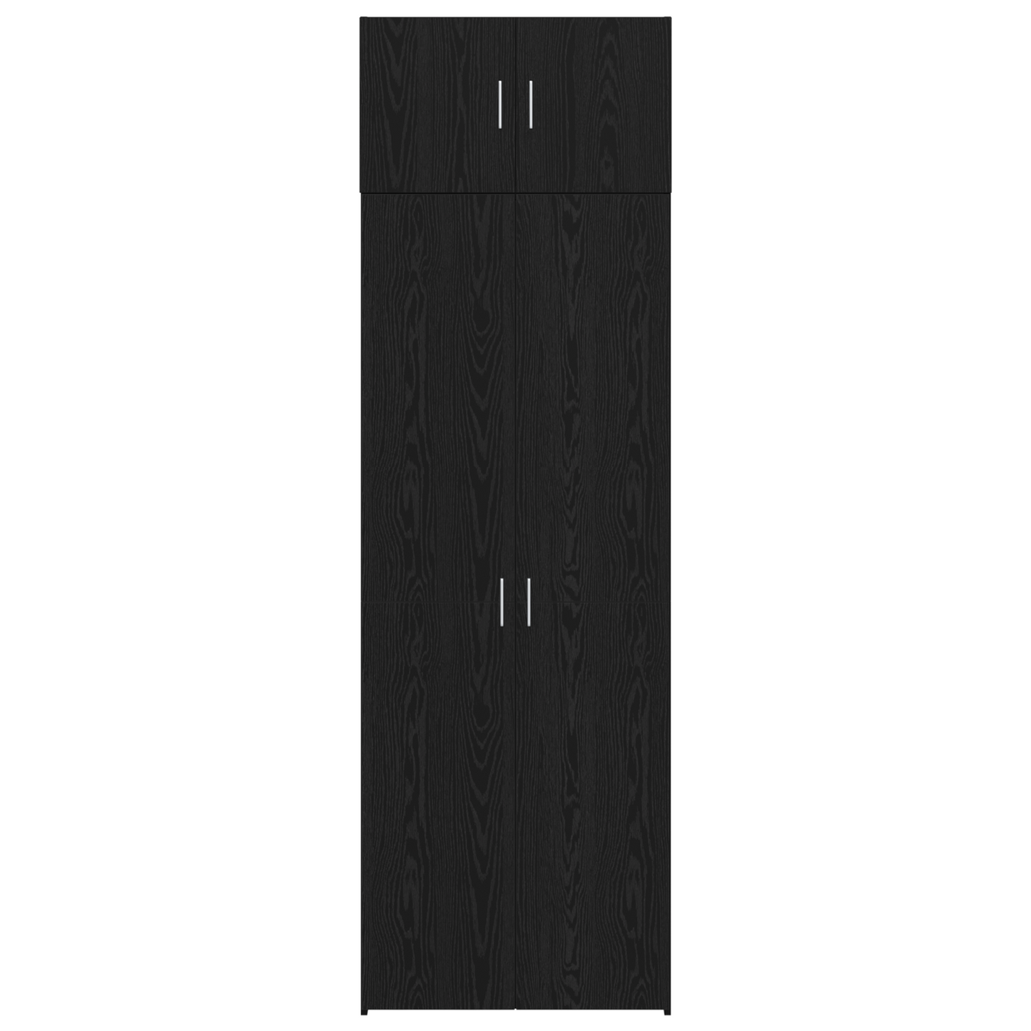 Oppbevaringsskap 3 pcs Svart Eik