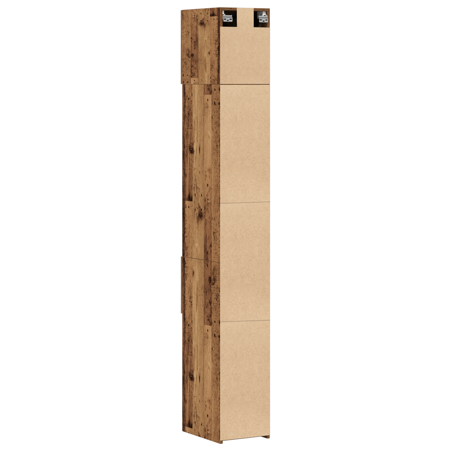 Oppbevaringsskap med skuff 2 pcs Gammelt tre 30 x 42,5 x 225 cm