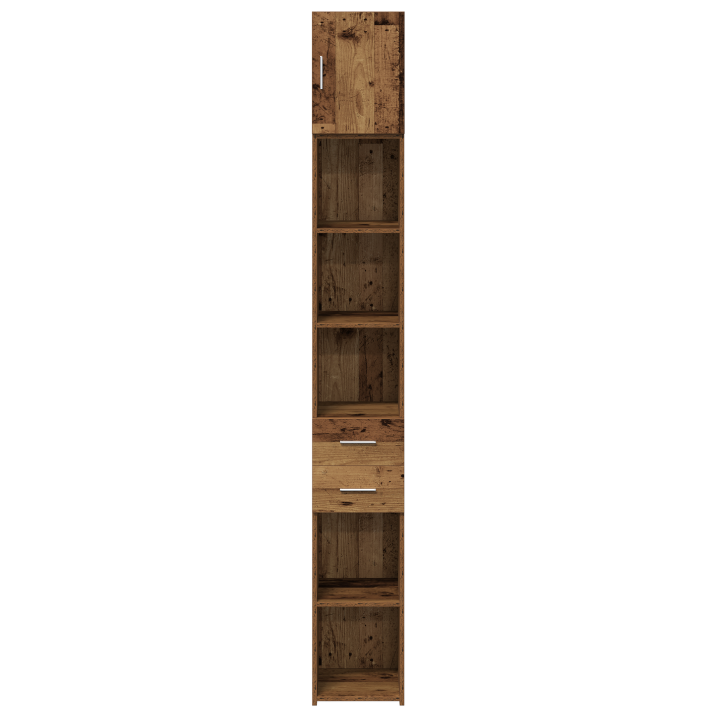 Oppbevaringsskap med skuff 2 pcs Gammelt tre 30 x 42,5 x 225 cm