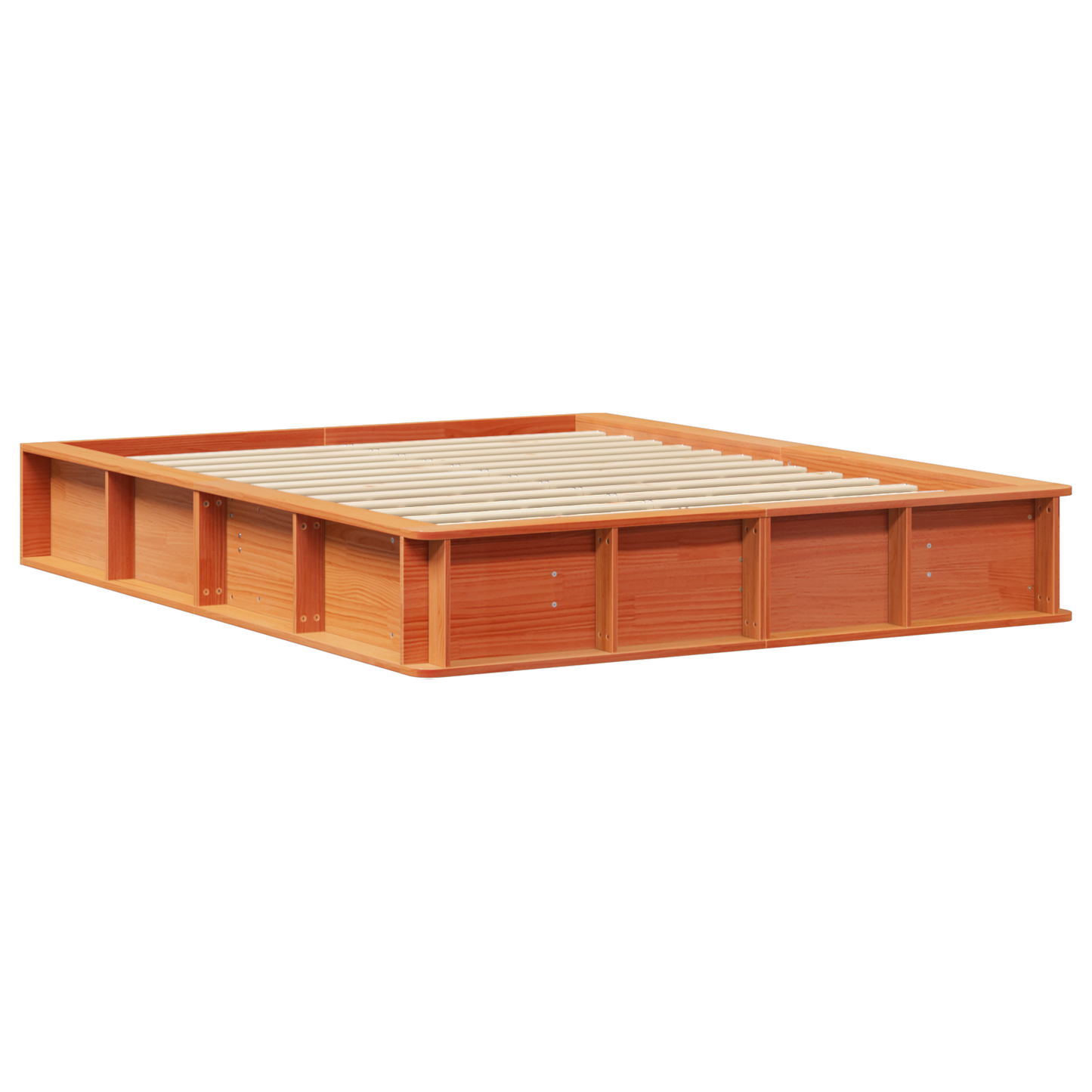 Sengestamme Vokset Brun 160 x 200 cm Massiv furu