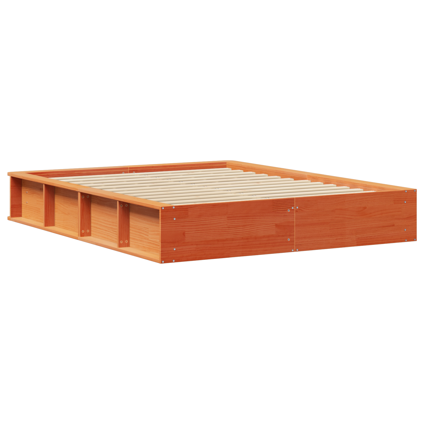 Sengestamme Vokset Brun 160 x 200 cm Massiv furu