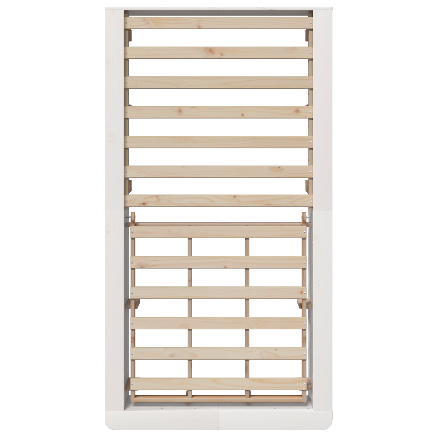 Sengestamme Hvit 90 x 190 cm Massiv furu
