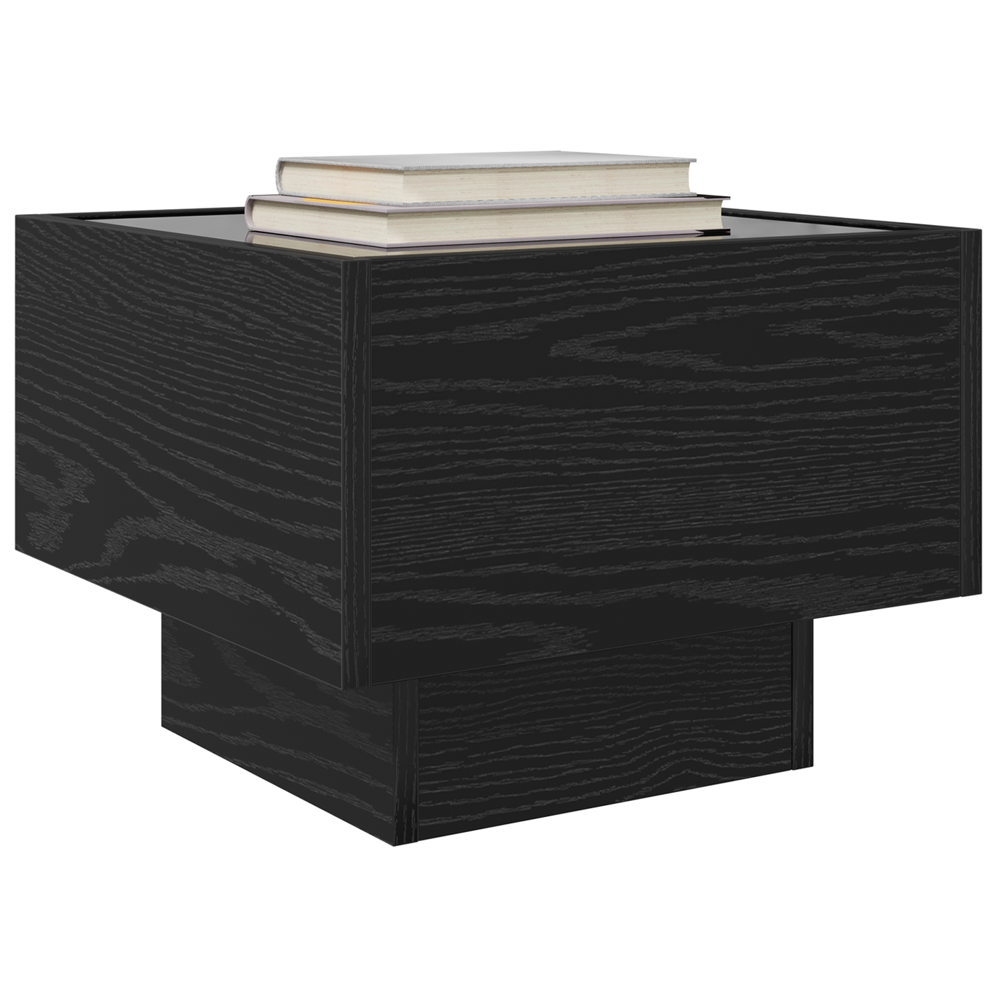 Kaffebord Svart Eik 40 x 40 x 30 cm Konstruert tre