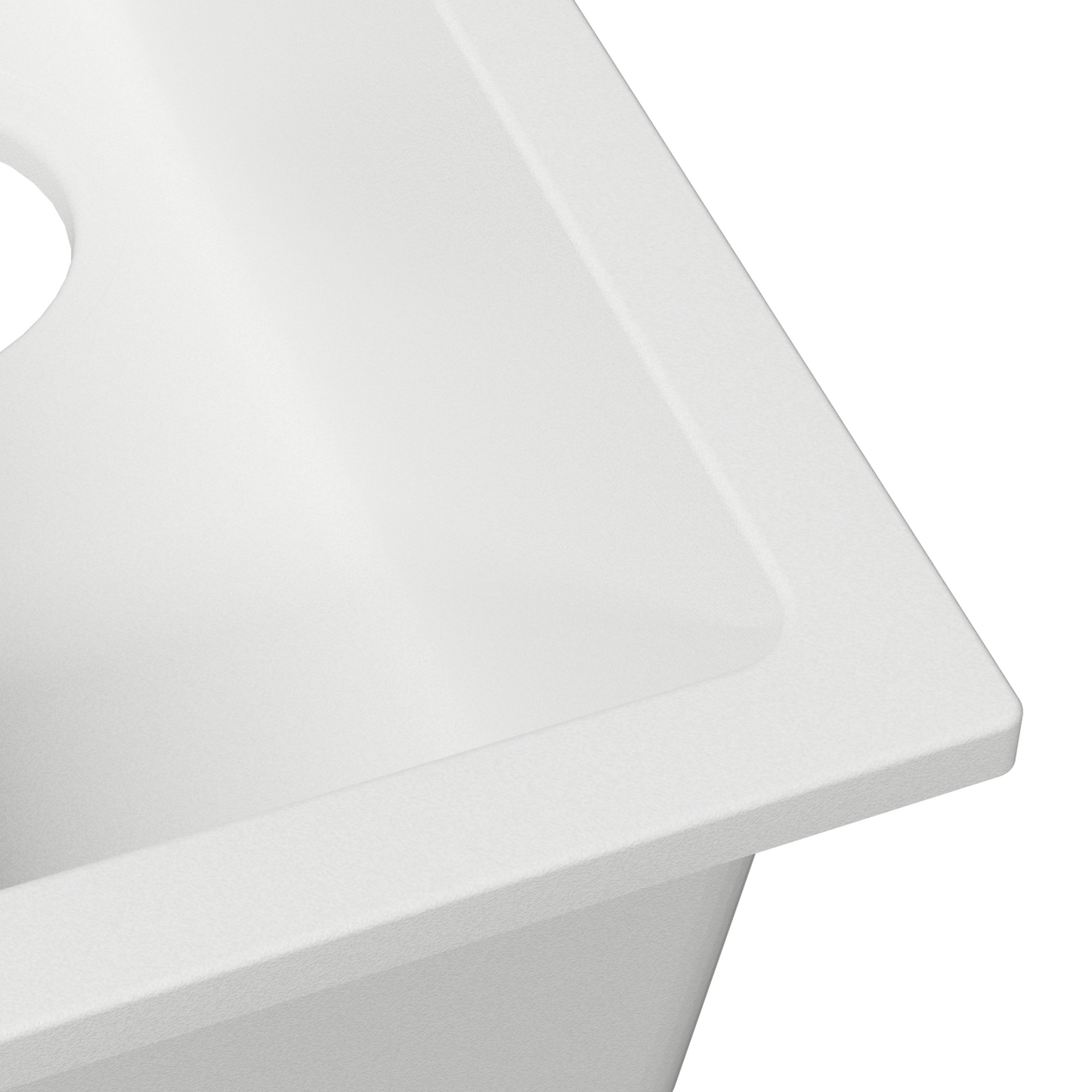 Kjøkkenvask Hvit 21 x 44 x 14 cm Granitt