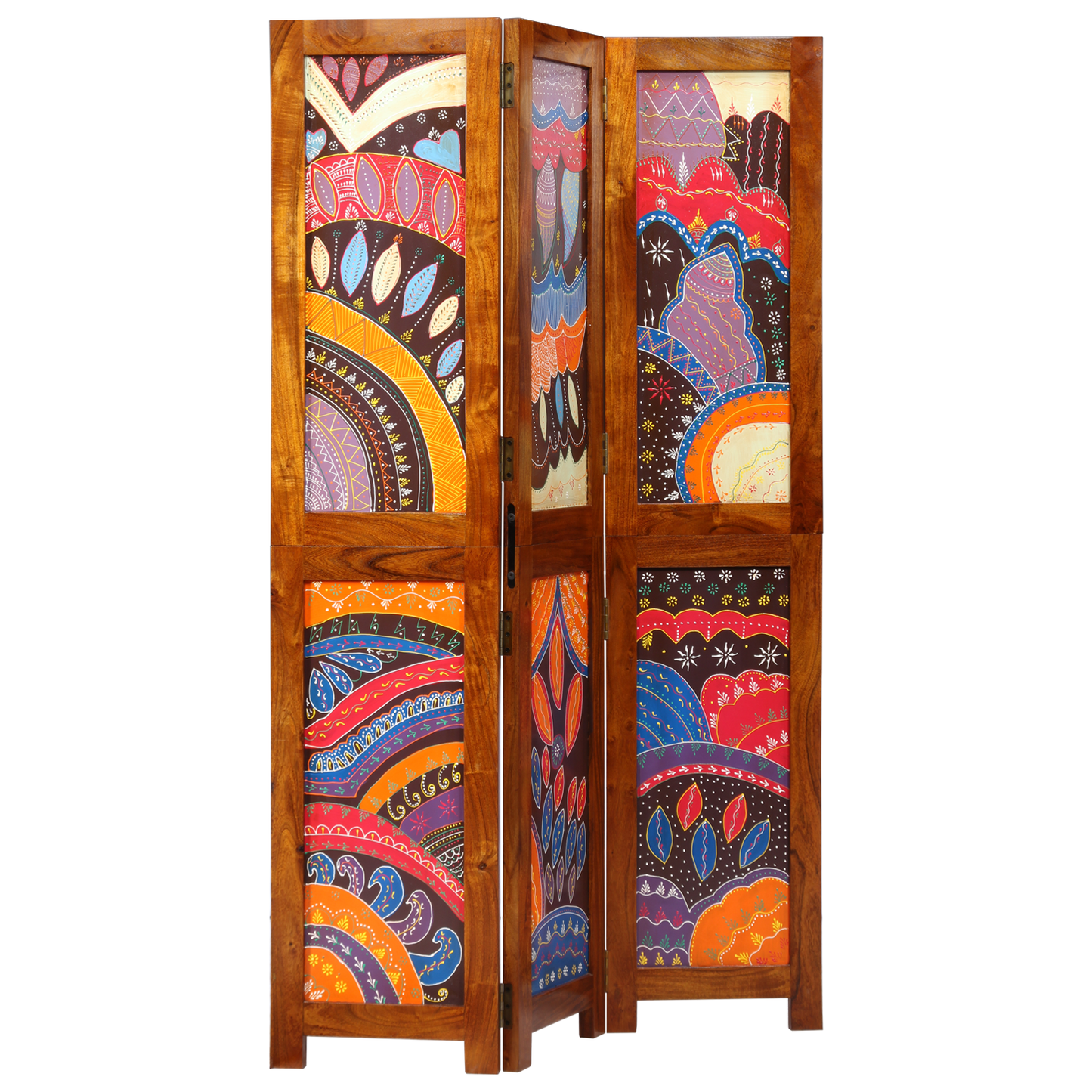 Romdeler Honning brun 105 x 1,5 x 160 cm Solid akasietre