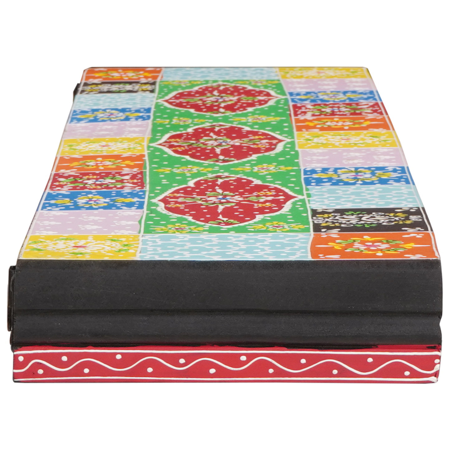 Vegghyller Flerfarget 100 x 20 x 6 cm Massiv mango tre