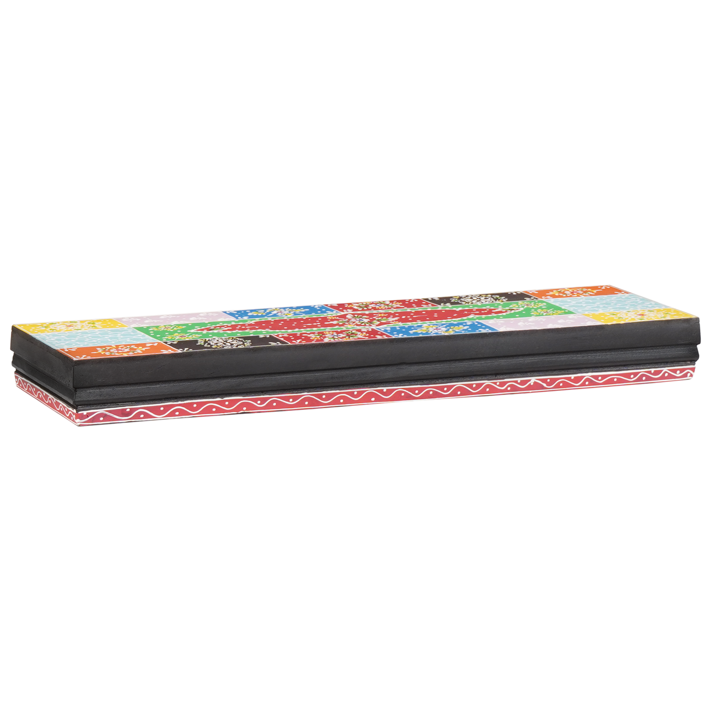 Vegghyller 3 pcs Flerfarget 100 x 20 x 6 cm Massiv mango tre