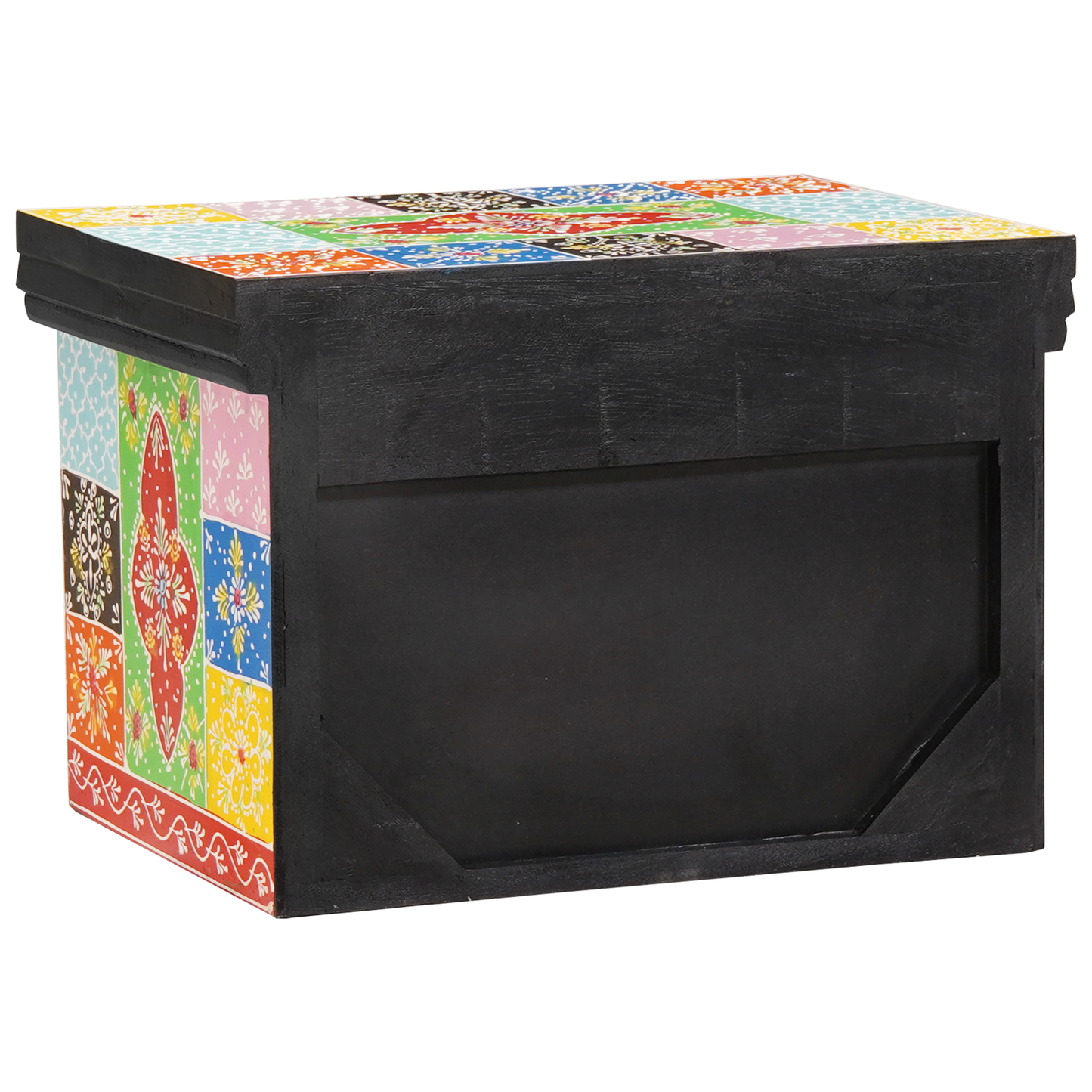 Nattbordskap med skuff 2 pcs Flerfarget 40 x 30 x 28 cm
