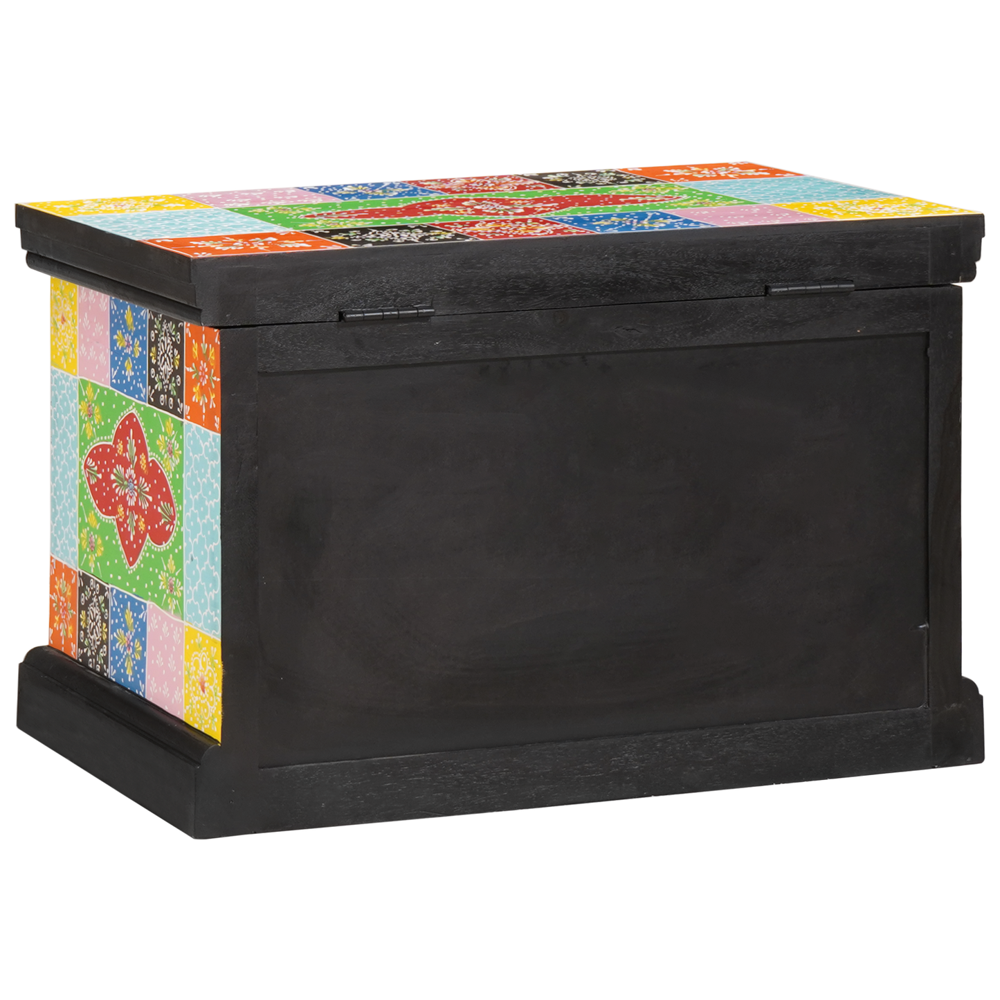 Lagringsboks Flerfarget 60 x 40 x 40 cm Massivt mangotre