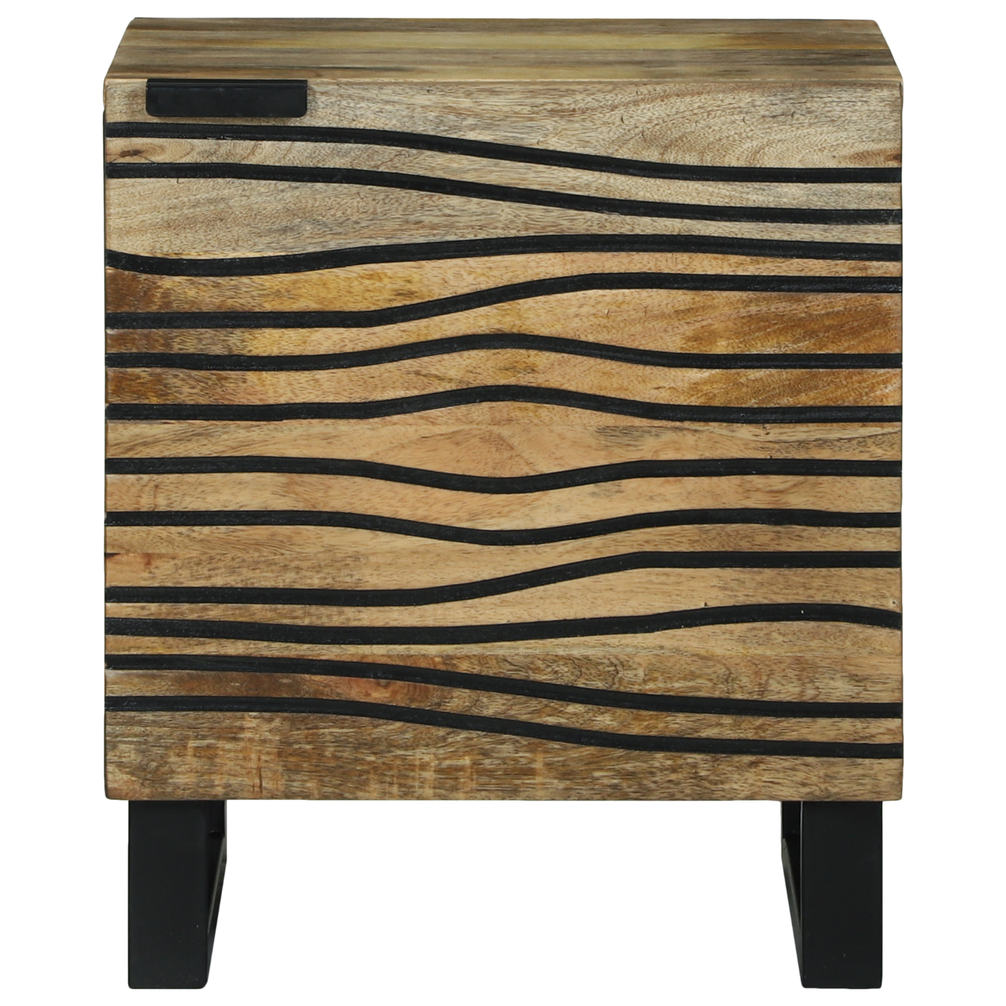 Nattbordskap 2 pcs Naturlig 40 x 33 x 46 cm Konstruert tre